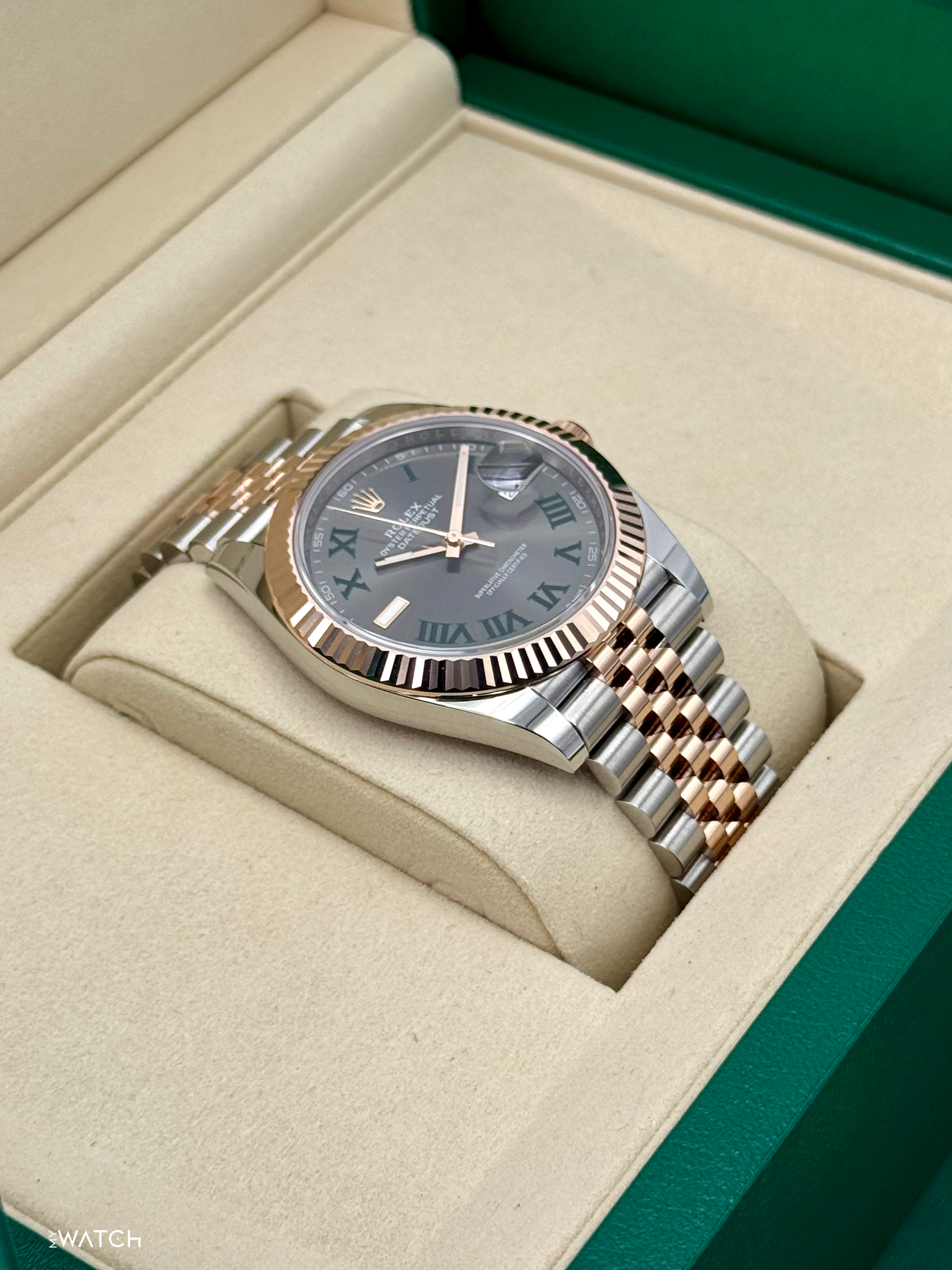 NEW 2025 Rolex Datejust 41mm 126331 Two-Tone Jubilee Wimbledon Dial (STICKERED) - MyWatchLLC