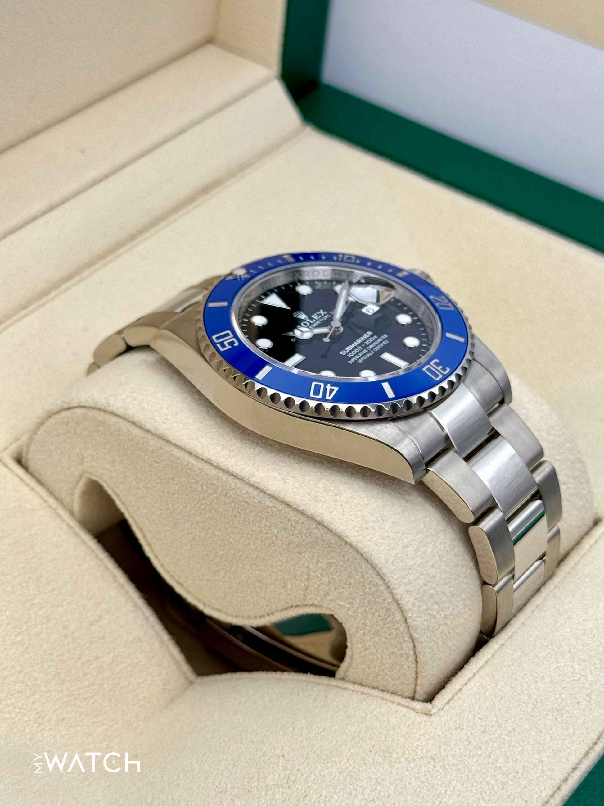 2024 Rolex Submariner “Cookie Monster ” 41mm 126619LB White Gold Blue Dial - MyWatchLLC