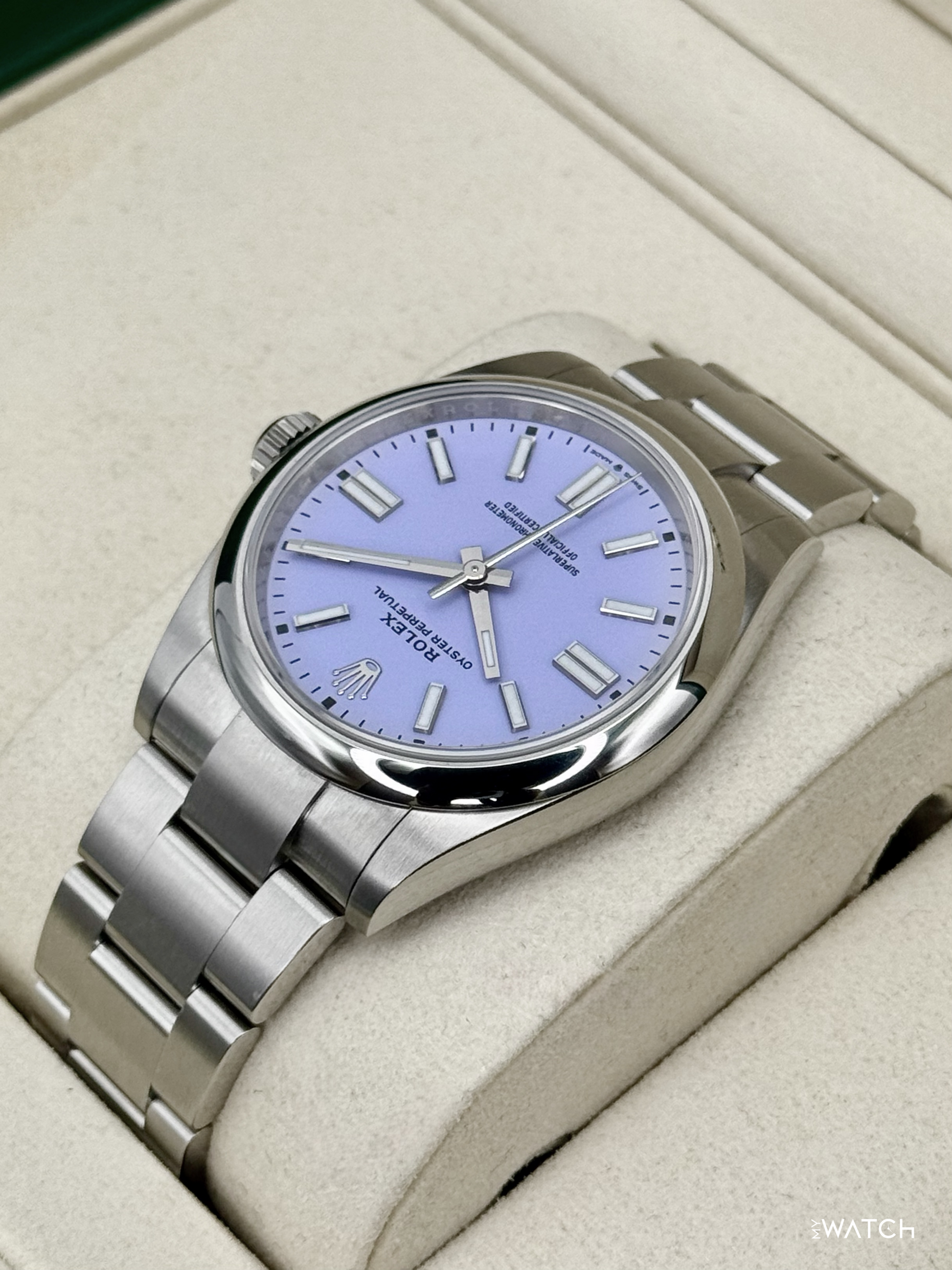 2026 Rolex Oyster Perpetual 41mm 134300 Lavender Dial - MyWatchLLC