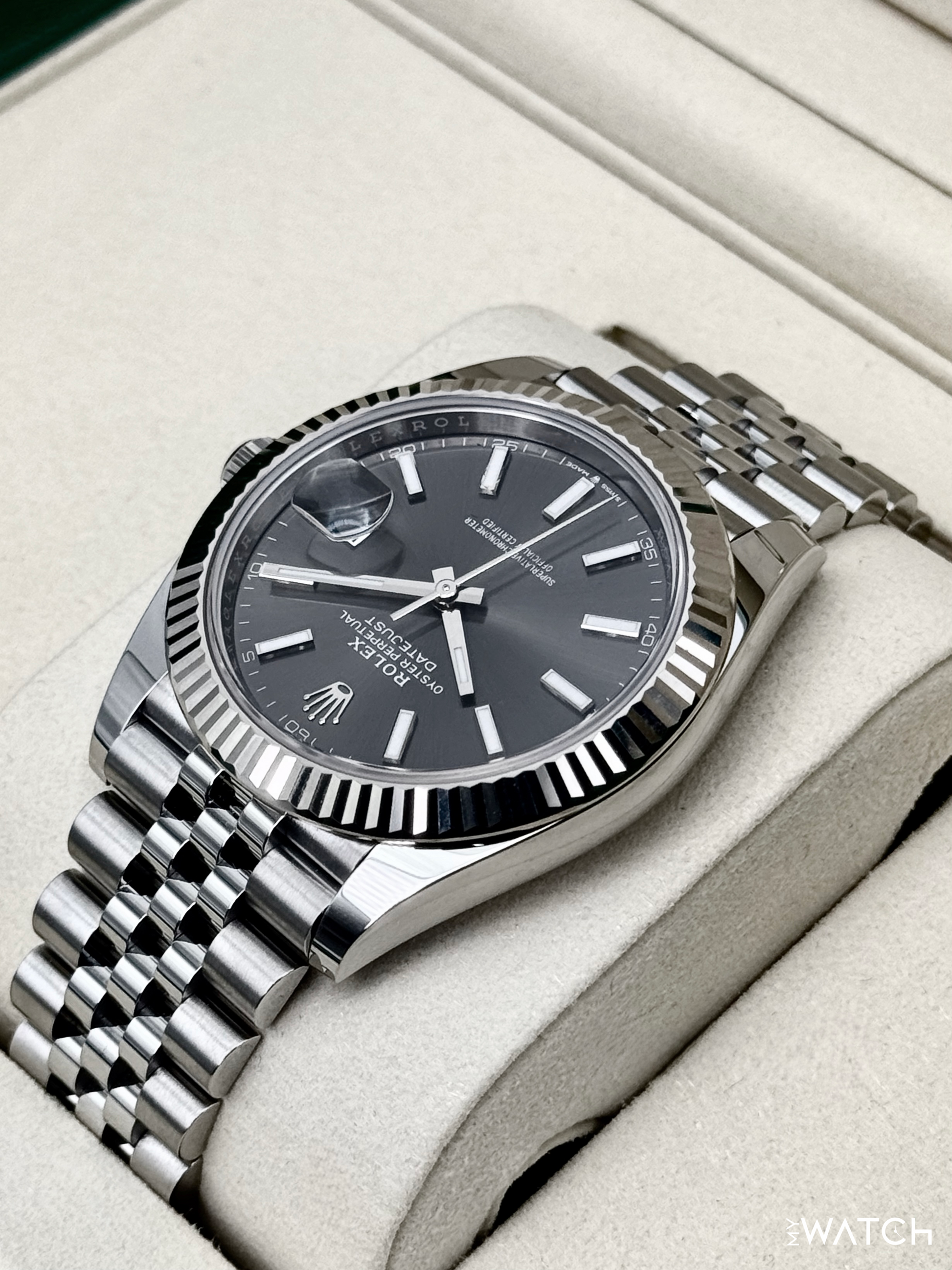 NEW 2026 Rolex Datejust 41mm 126334 Stainless Steel Jubilee Rhodium Dial - MyWatchLLC