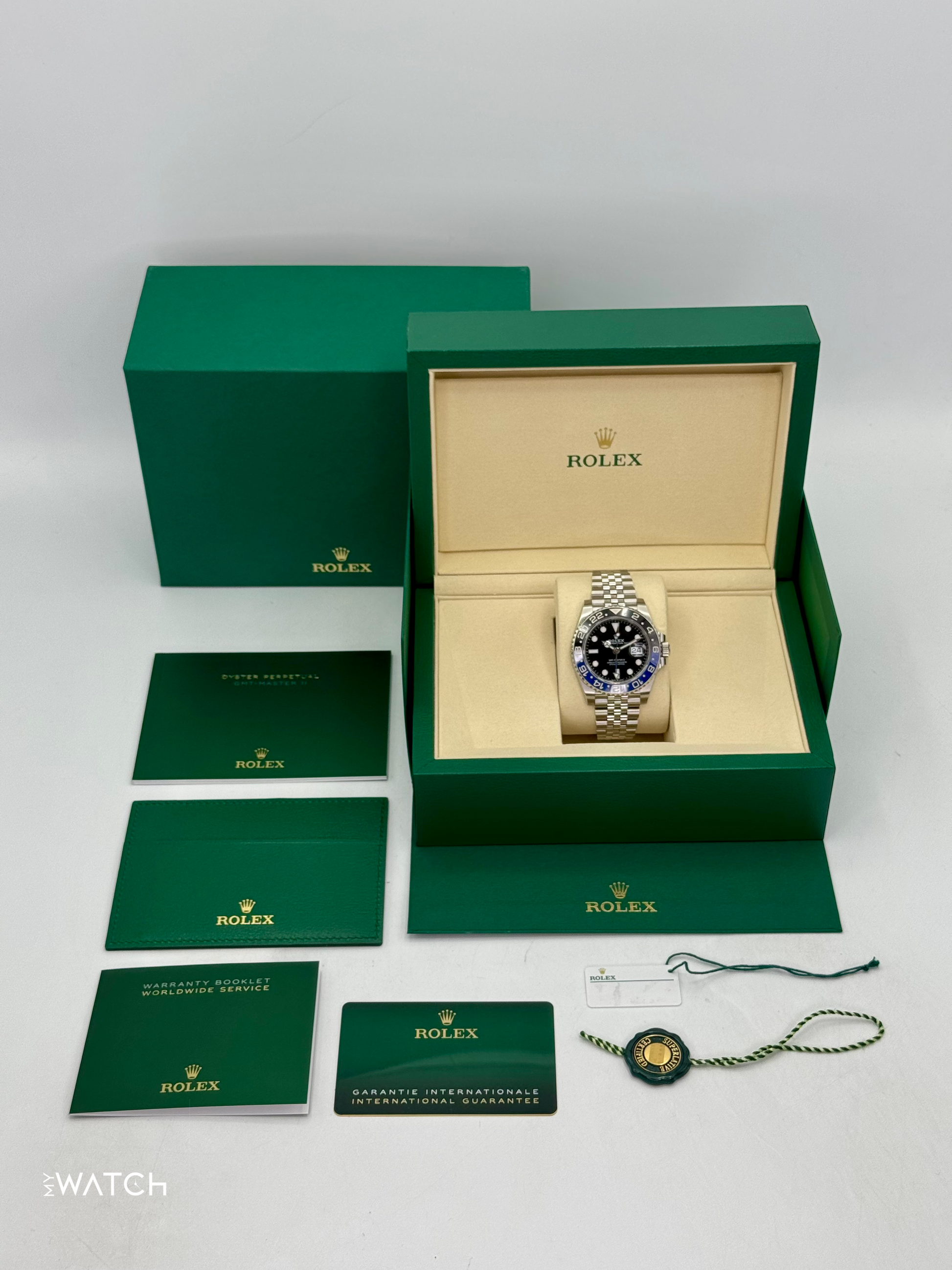 NEW 2025 Rolex GMT-Master II "Batgirl" 40mm 126710BLNR Jubilee (STICKERED) - MyWatchLLC