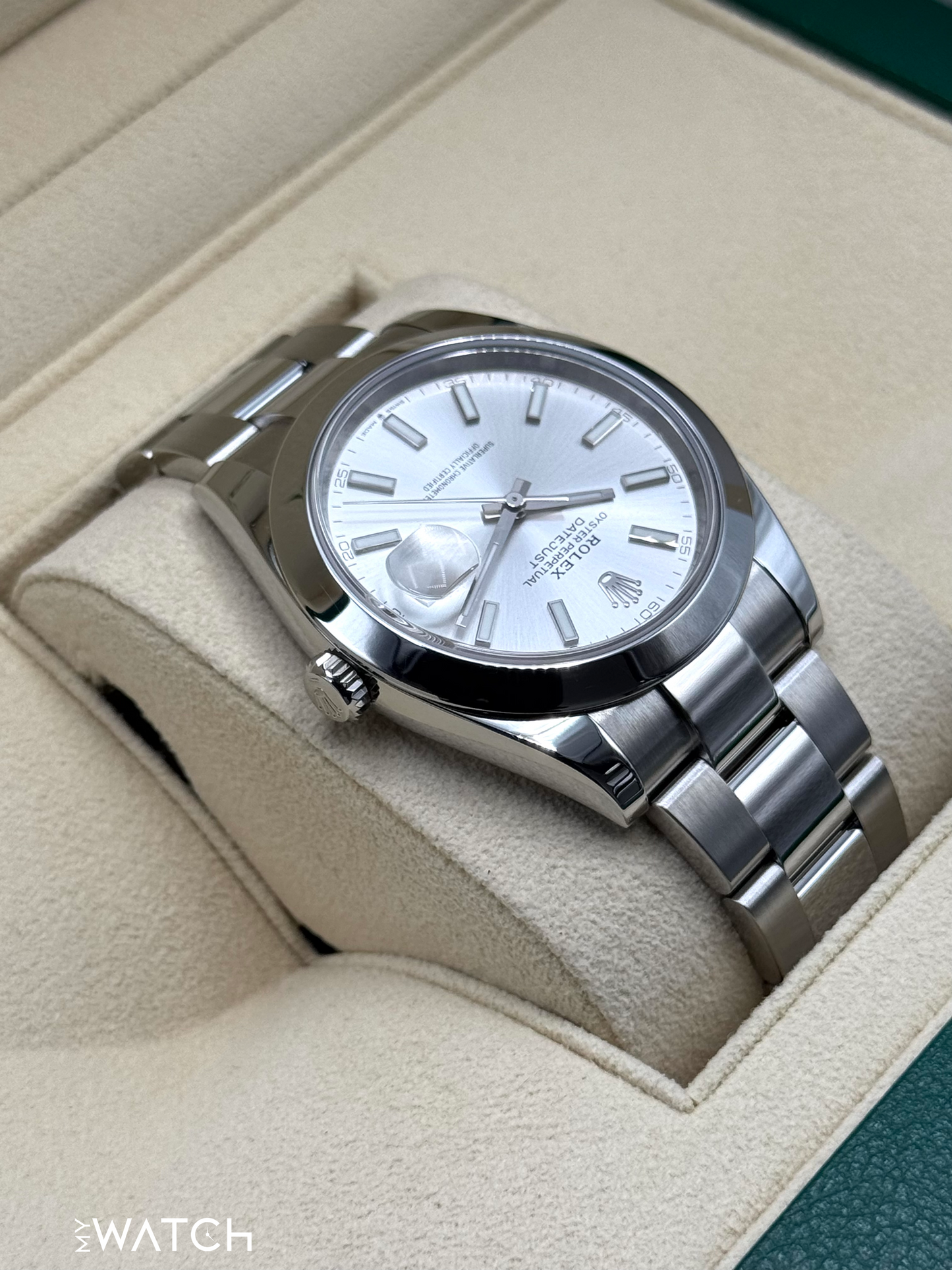 2024 Rolex Datejust 41mm 126300 Stainless Steel Oyster Silver Dial - MyWatchLLC