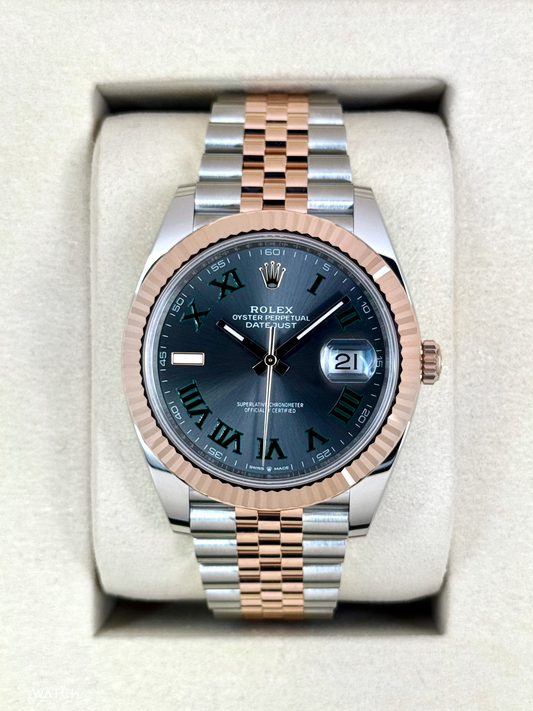 NEW 2025 Rolex Datejust 41mm 126331 Two-Tone Jubilee Wimbledon Dial (STICKERED) - MyWatchLLC