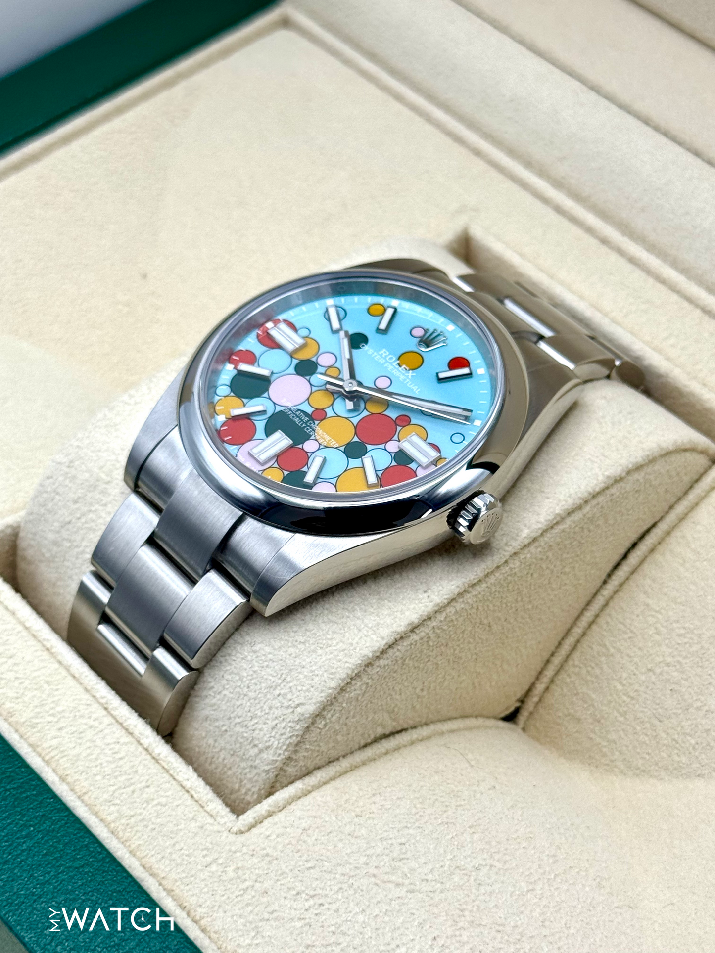 2024 Rolex Oyster Perpetual 41mm 124300 Celebration Dial