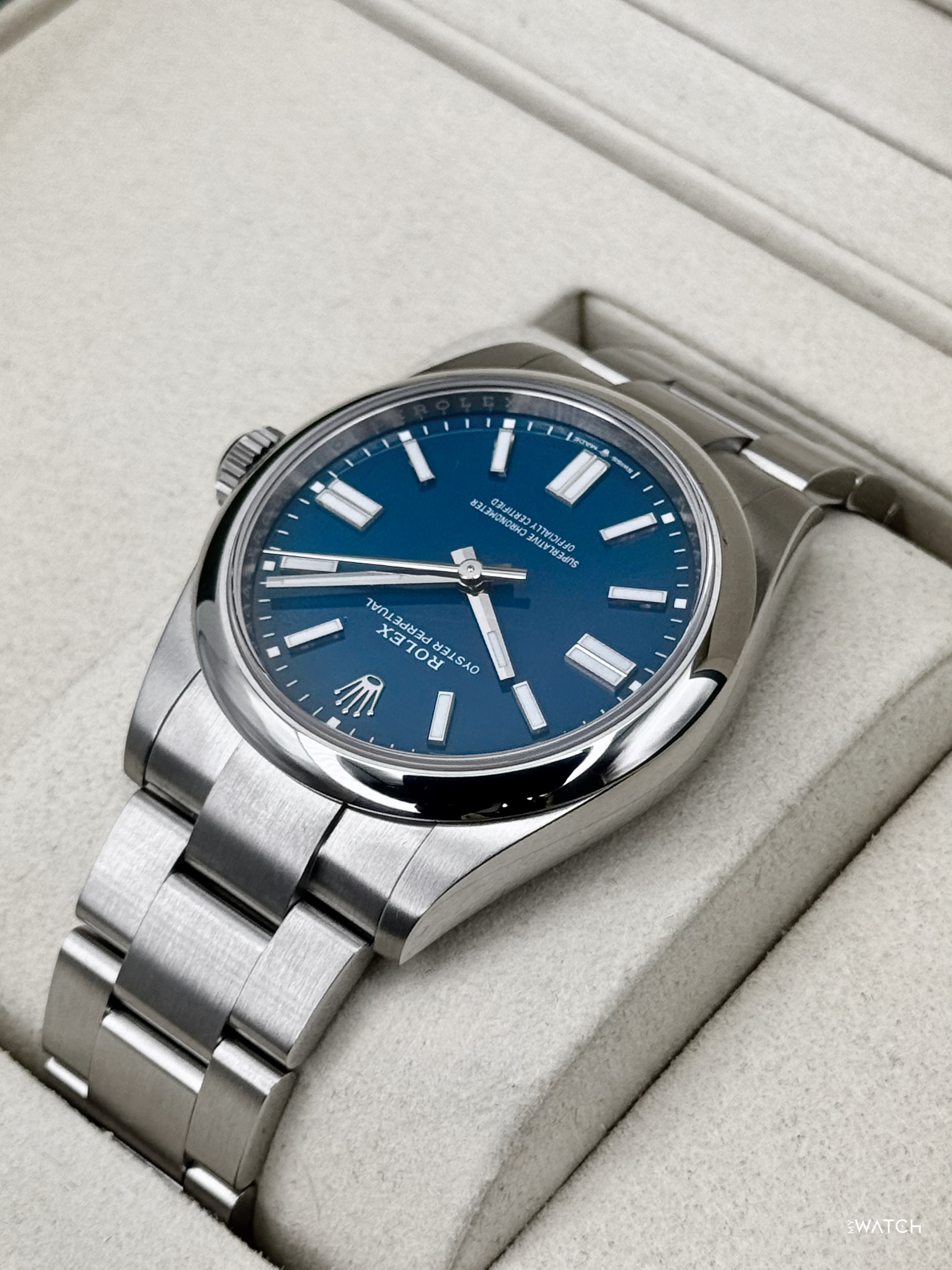 2026 Rolex Oyster Perpetual 41mm 134300 Med Blue Dial - MyWatchLLC