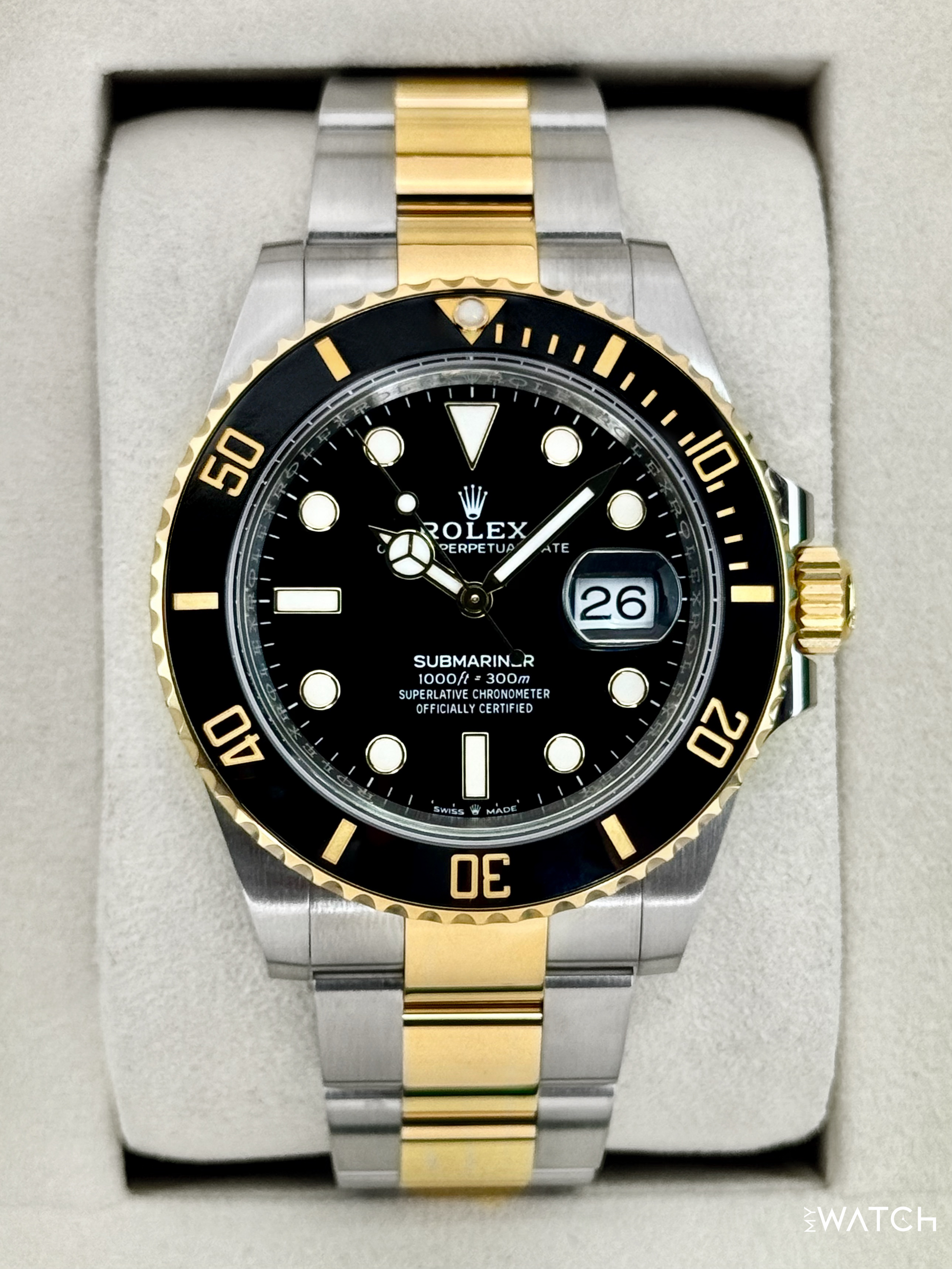 NEW 2026 Rolex Submariner 41mm 126613LN Two-Tone Black Dial - MyWatchLLC