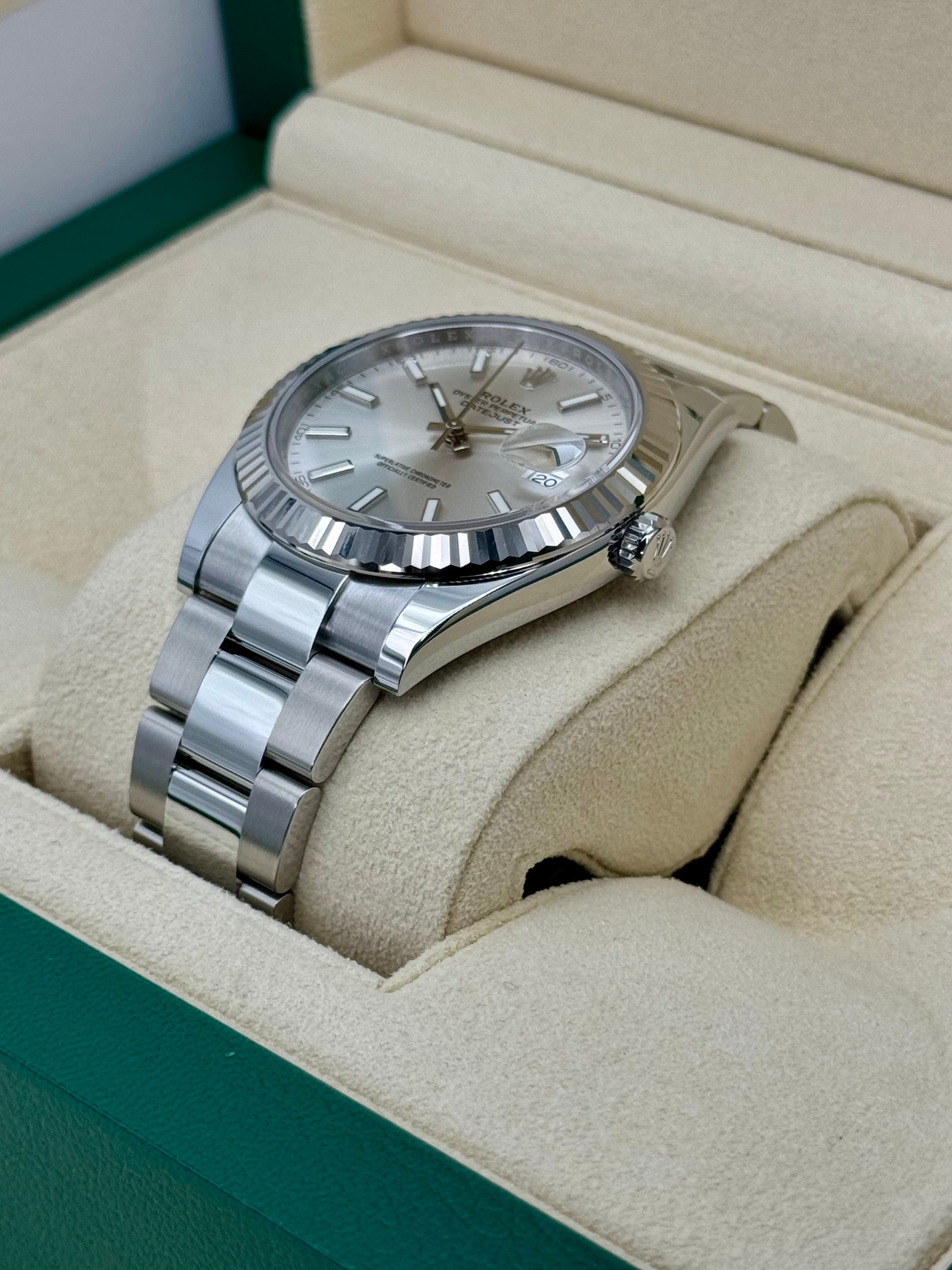 NEW 2024 Rolex Datejust 41mm 126334 Stainless Steel Oyster Silver Dial - MyWatchLLC