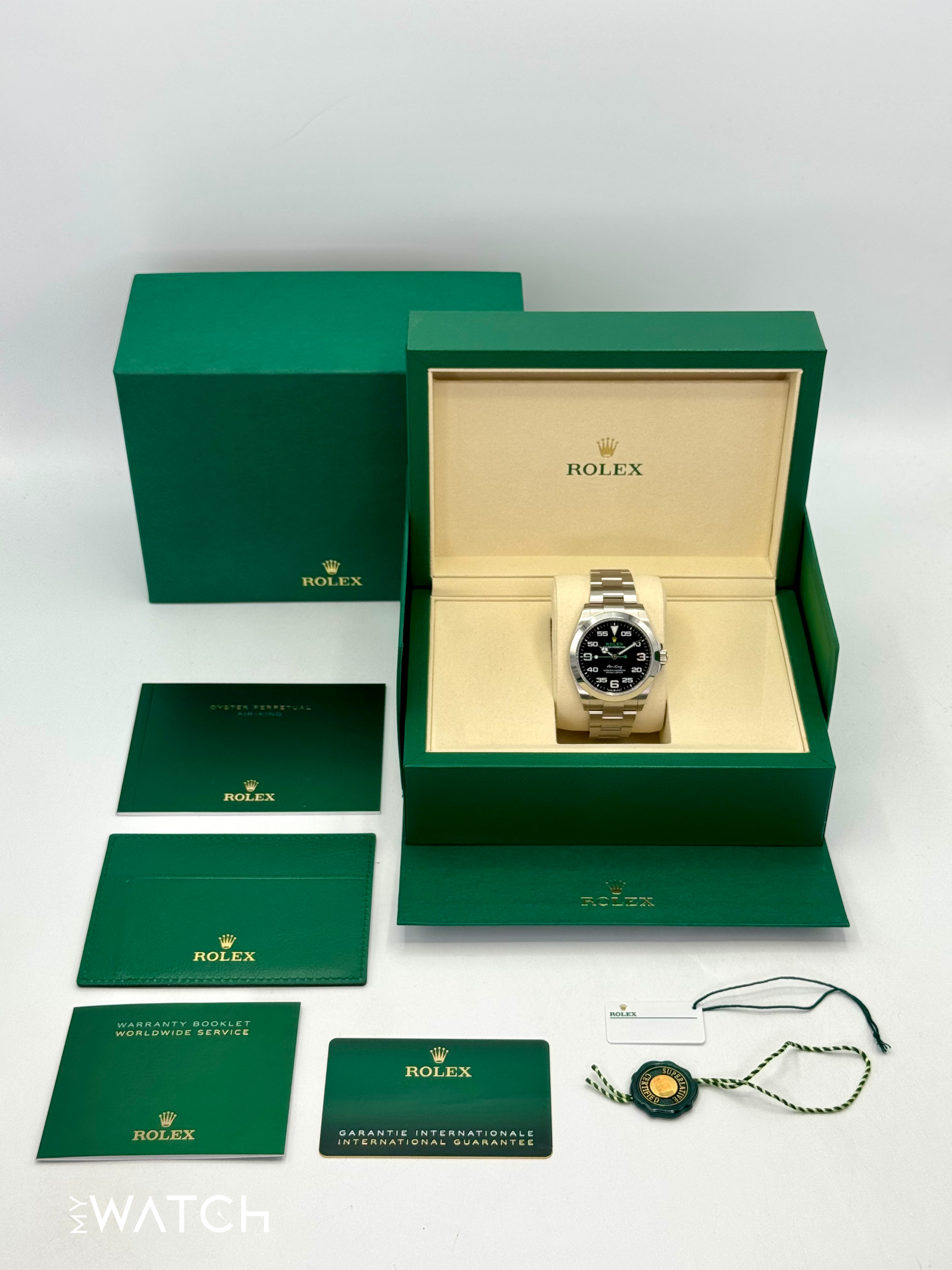 2025 Rolex Air-King 40mm 126900 Stainless Steel Black Dial - MyWatchLLC