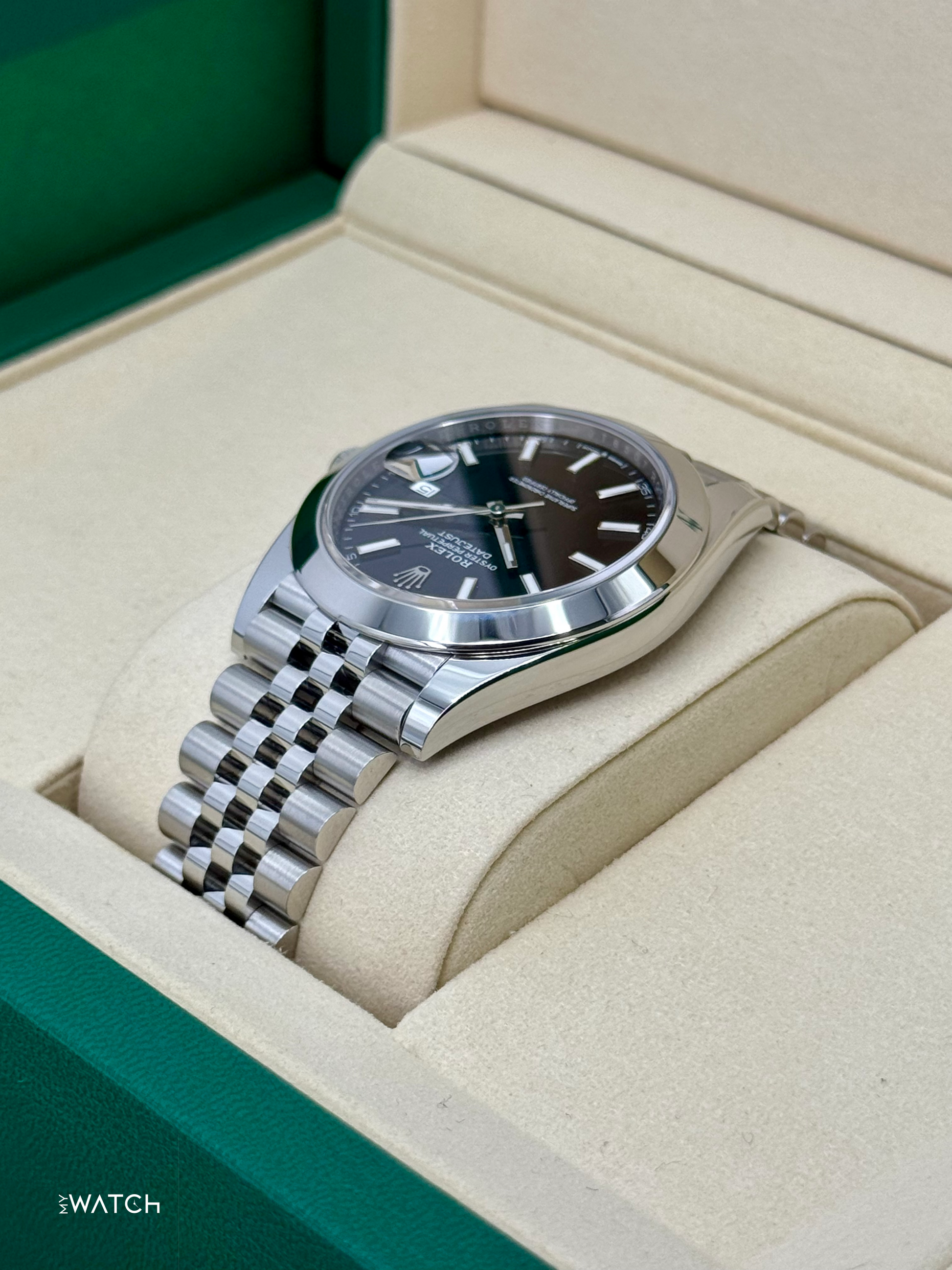 NEW 2025 Rolex Datejust 41mm 126300 Stainless Steel Jubilee Black Dial - MyWatchLLC