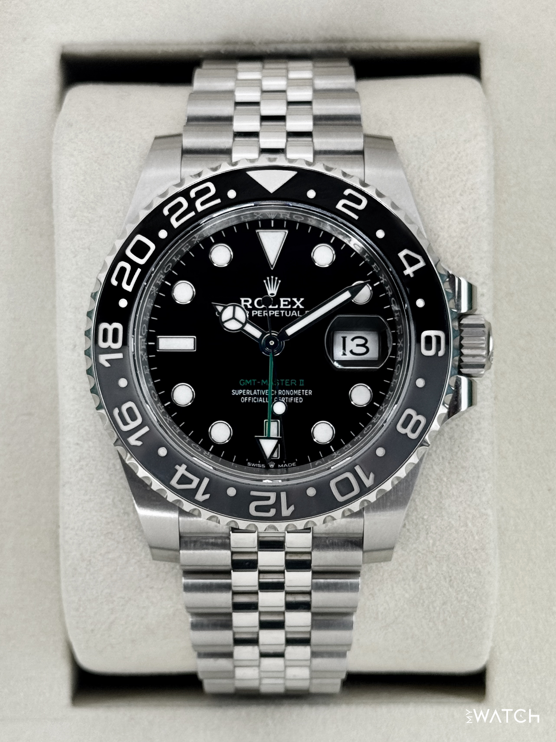 2026 Rolex GMT-Master II "Bruce Wayne" 40mm 126710GRNR Jubilee - MyWatchLLC