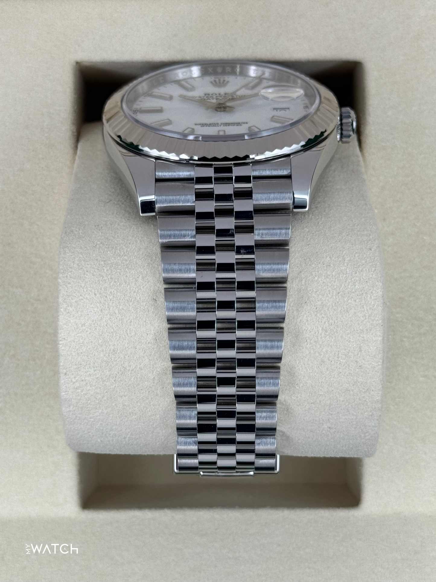New 2025 Rolex Datejust 41mm 126334 Stainless Steel Jubilee White Dial - MyWatchLLC