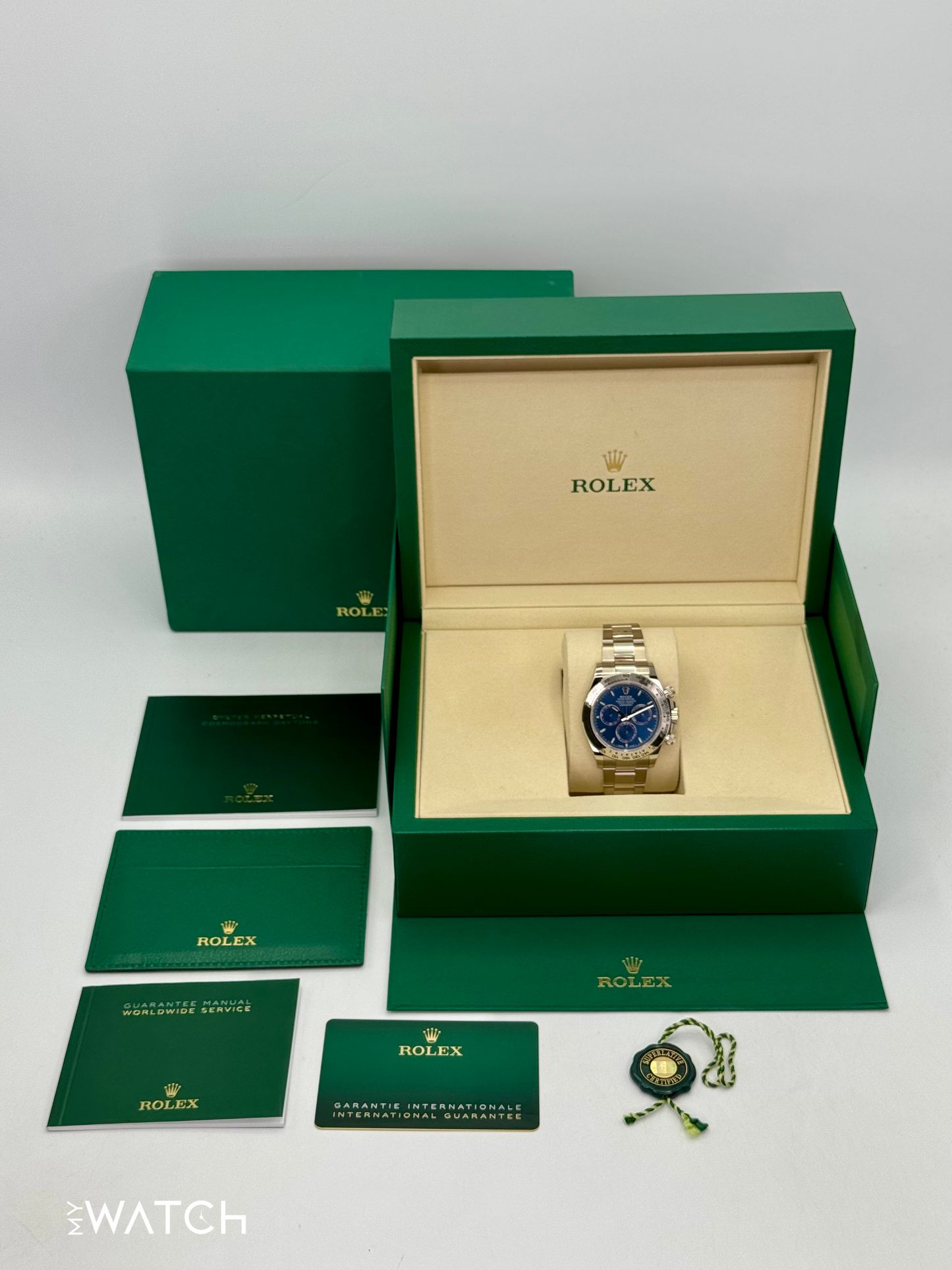 NEW 2025 Rolex Daytona 40mm 126509 White Gold Blue Dial