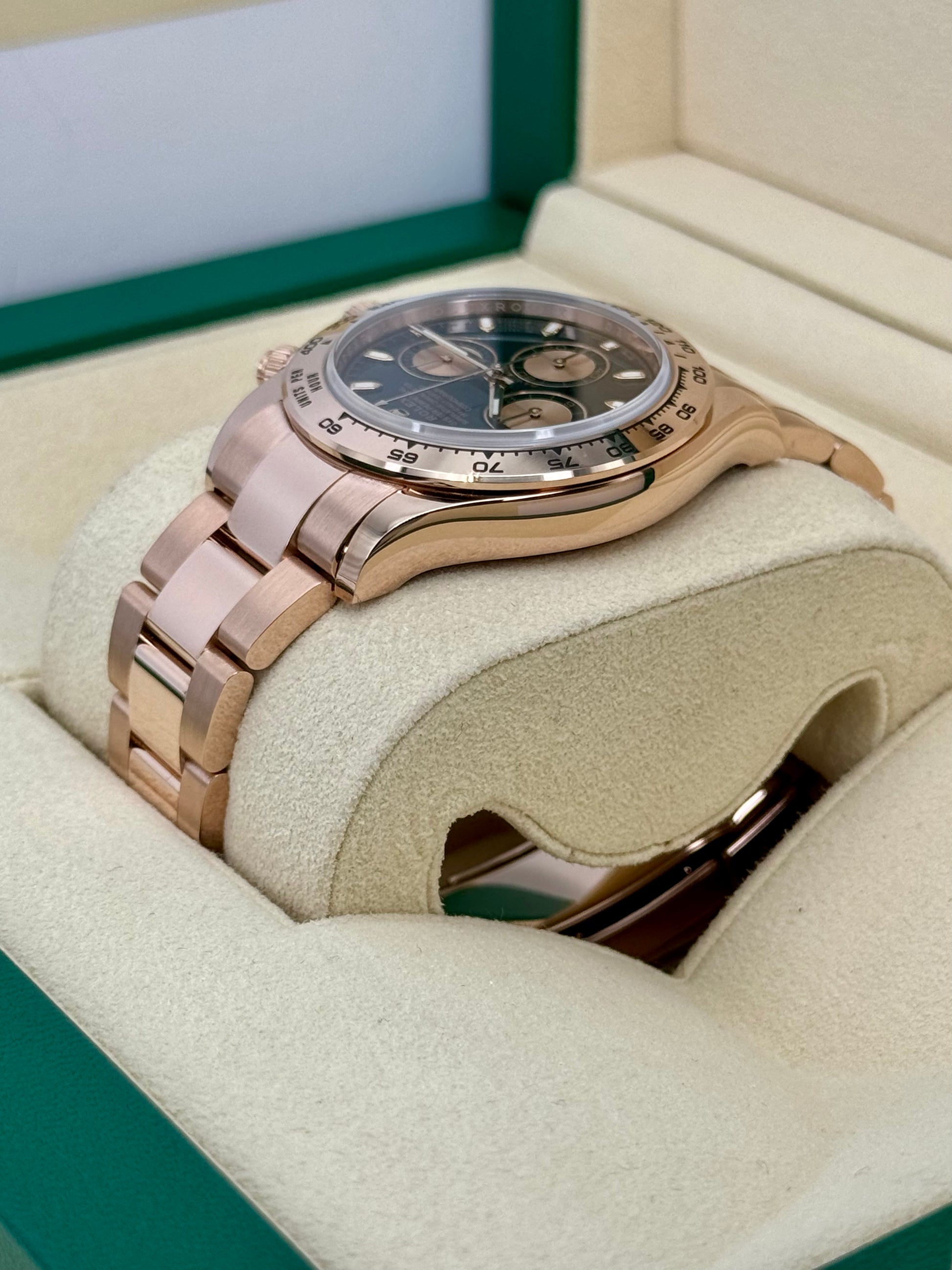 2020 Rolex Daytona Rose Gold 116505 Black and Sundust Dial - MyWatchLLC