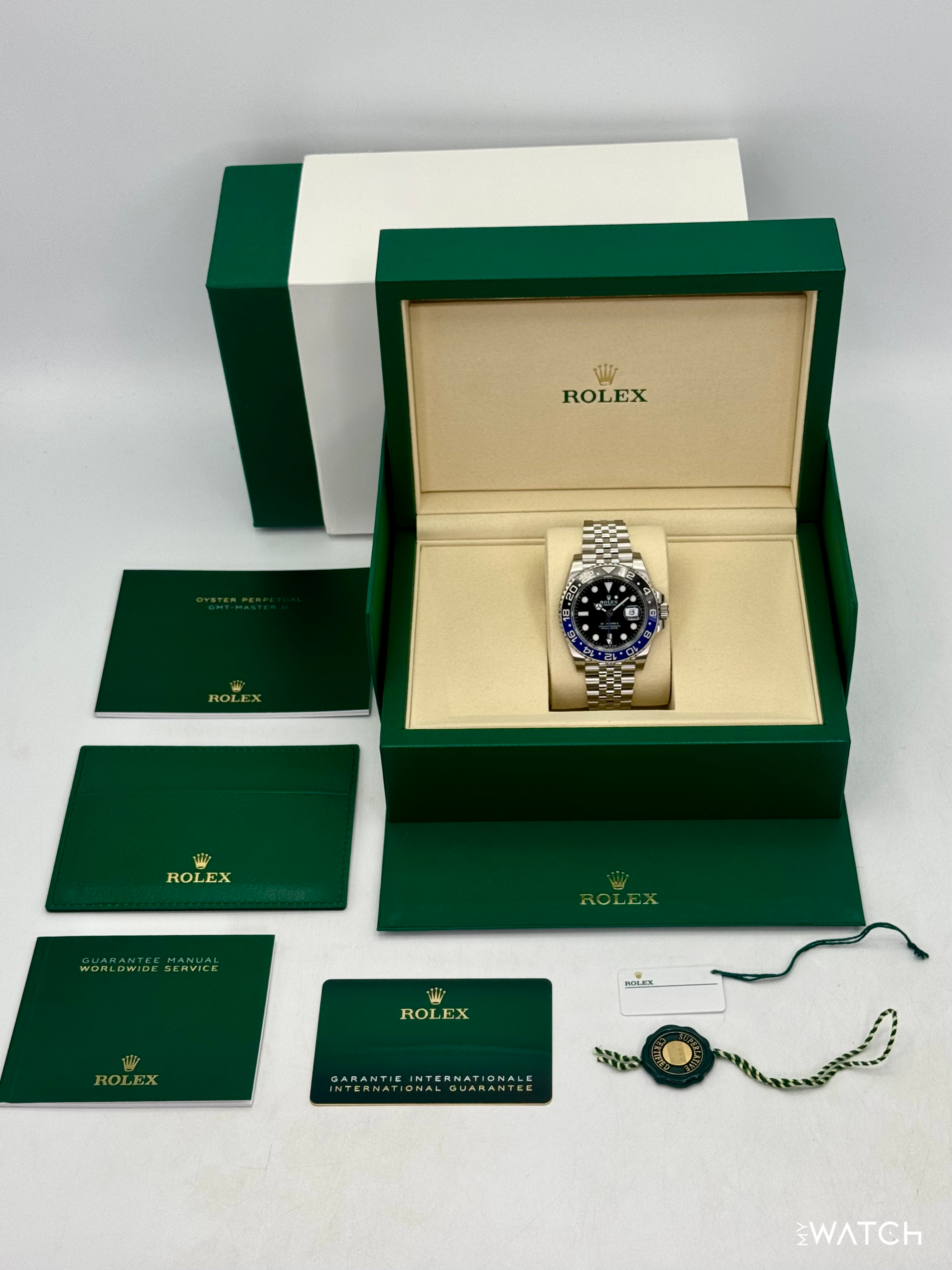 NEW 2026 Rolex GMT-Master II "Batgirl" 40mm 126710BLNR Jubilee (STICKERED) - MyWatchLLC