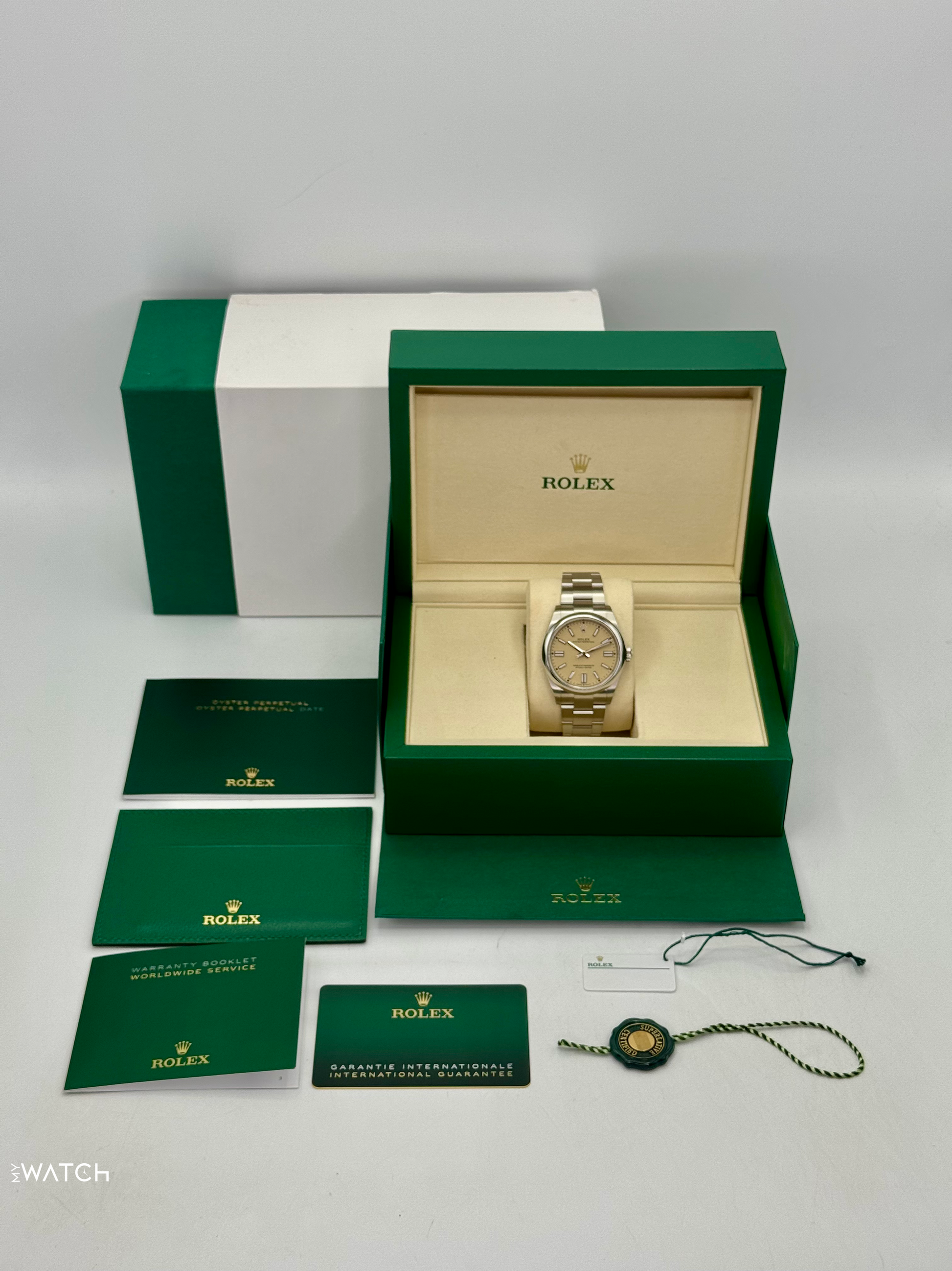 2025 Rolex Oyster Perpetual 41mm 134300 Beige Dial - MyWatchLLC