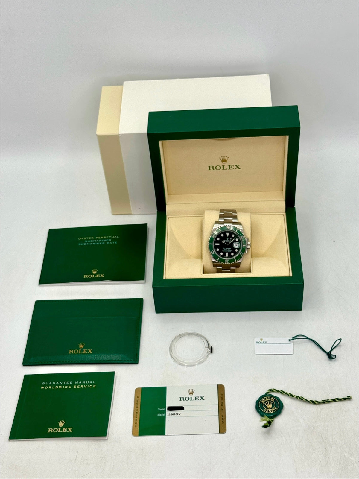 2017 Rolex Submariner Hulk 40mm 116610LV Green Dial