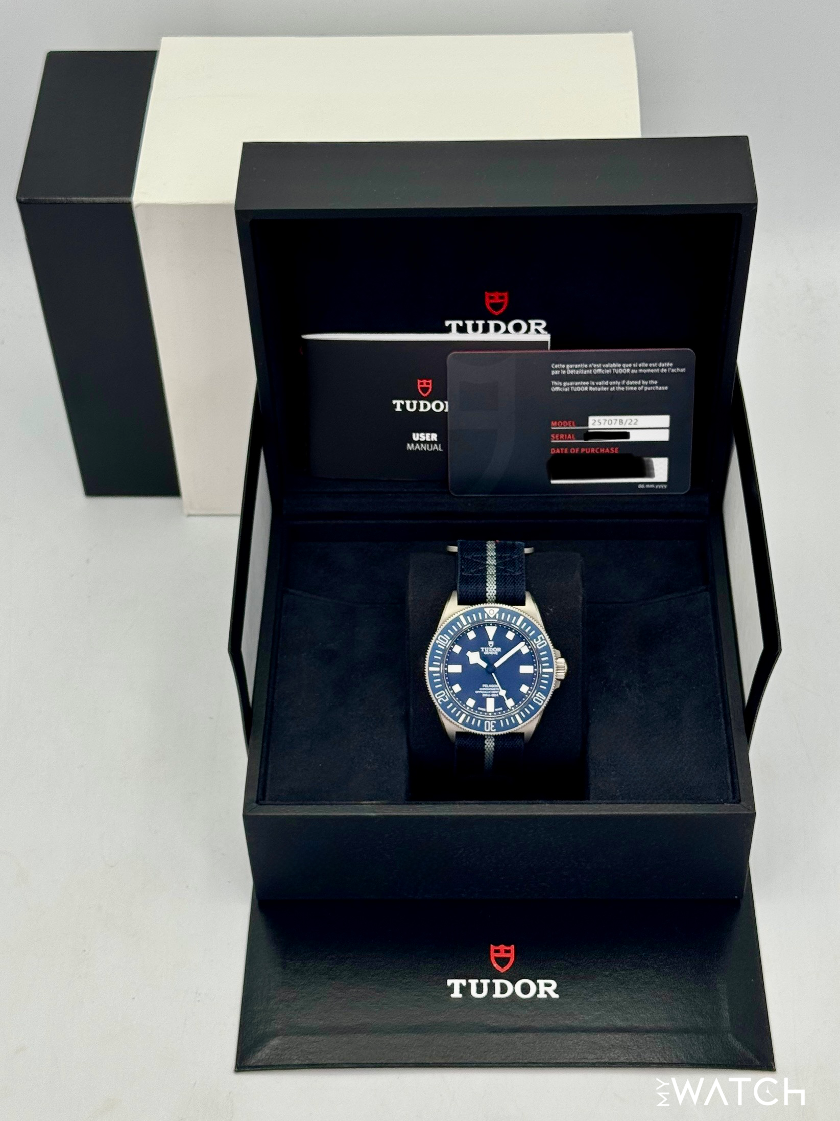 2022 Tudor Pelagos Fxd 42mm 25707B/22 Titanium Blue Dial - MyWatchLLC