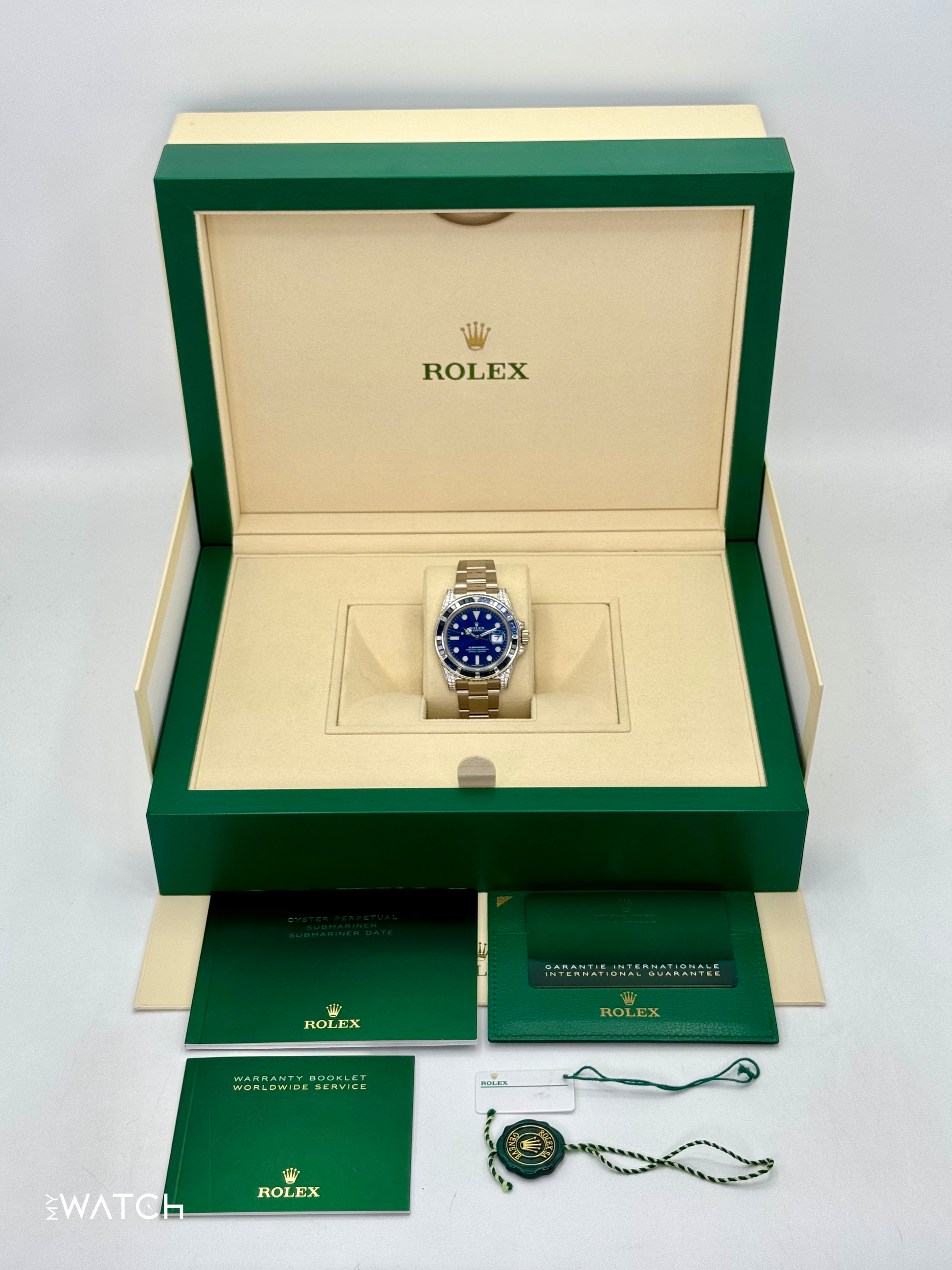 2020 Rolex Submariner 40mm 116659SABR White Gold Blue Dial - MyWatchLLC
