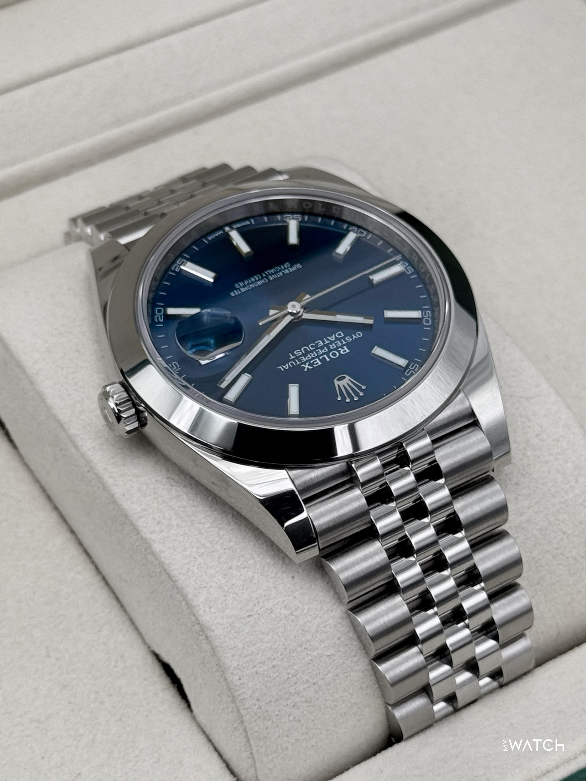 NEW 2026 Rolex Datejust 41mm 126300 Stainless Steel Jubilee Blue Dial - MyWatchLLC