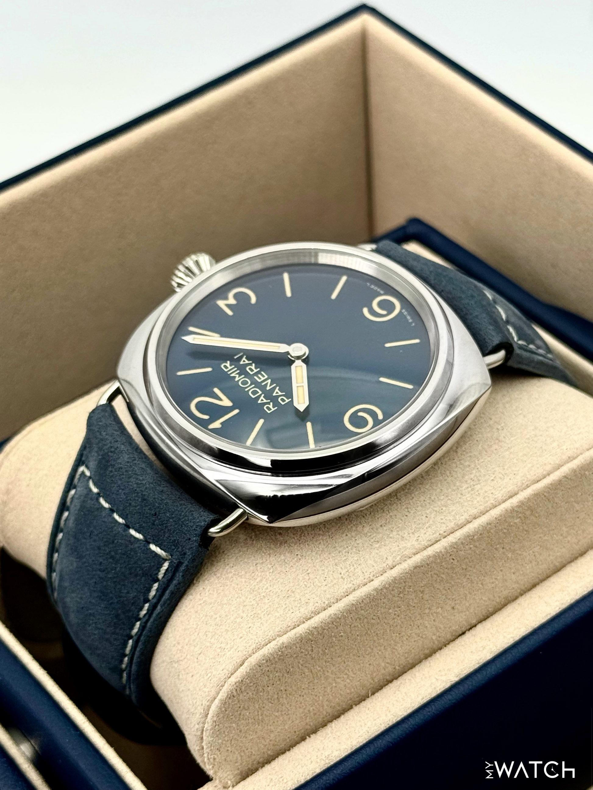 2026 Panerai Radiomir Officine 44mm PAM01383 Stainless Steel Blue Dial - MyWatchLLC