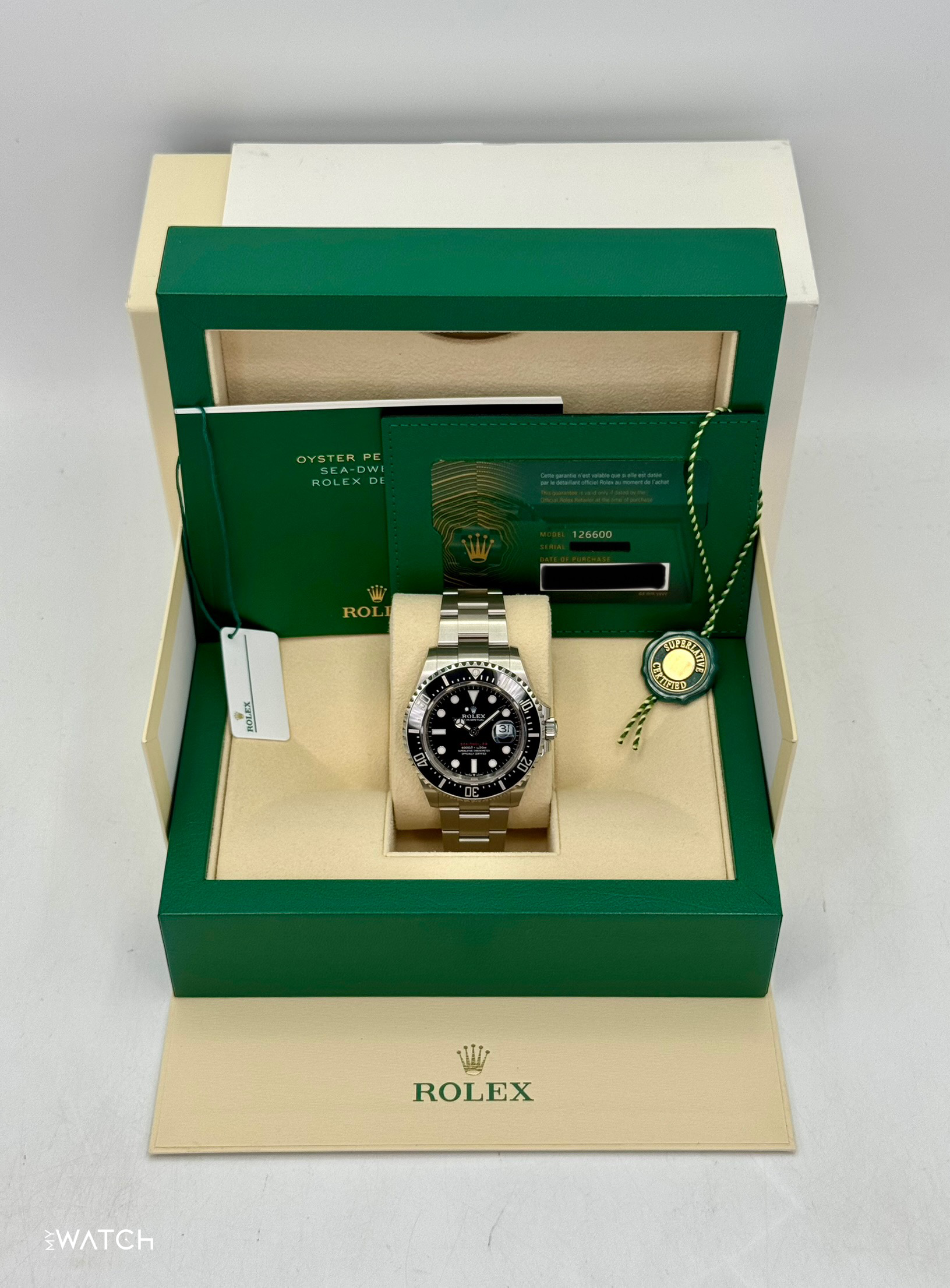 2024 Rolex Sea-Dweller 43mm 126600 Black Dial - MyWatchLLC