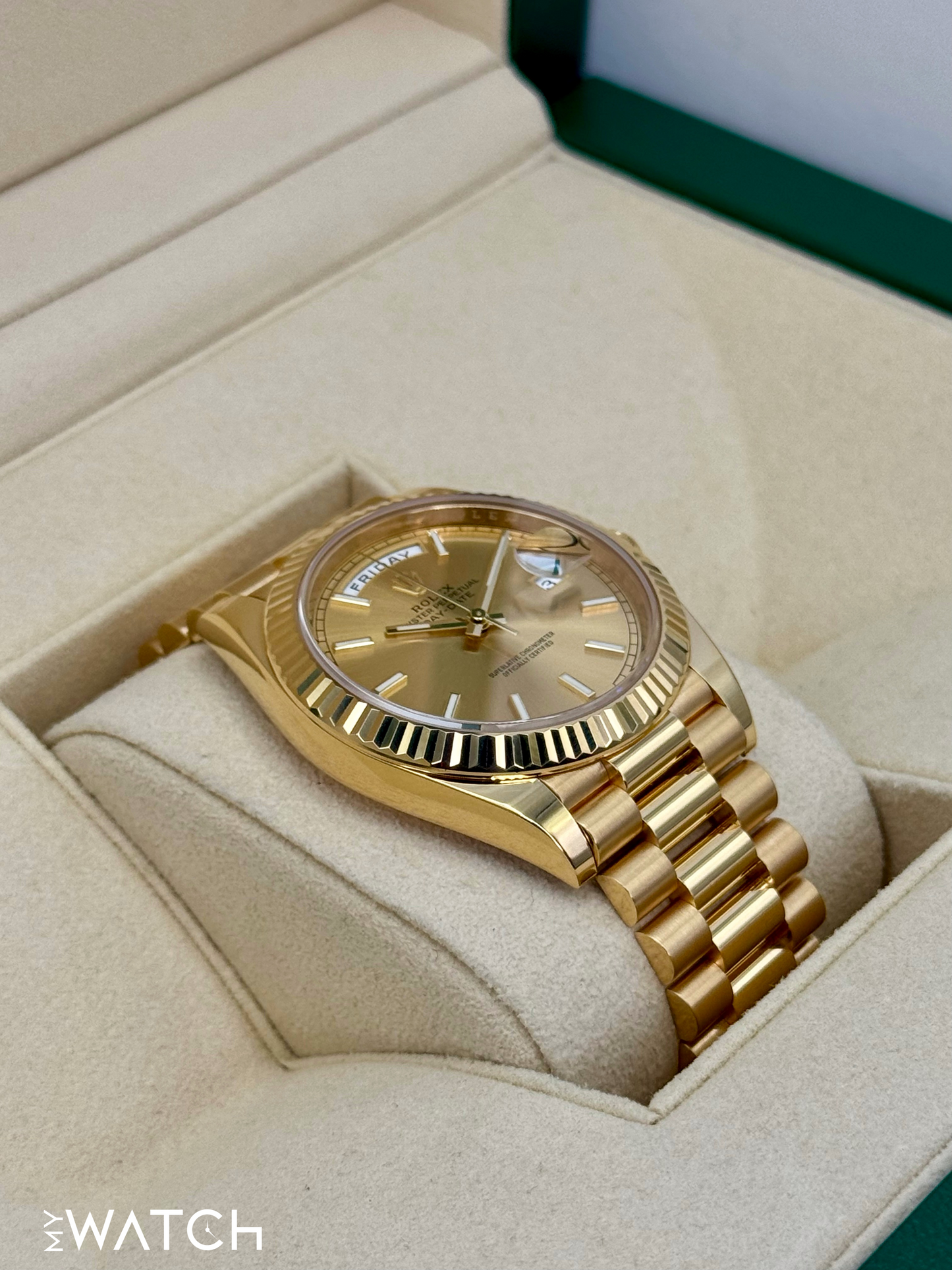 2023 Rolex Day-Date 40mm 228238 Presidential Champagne Dial