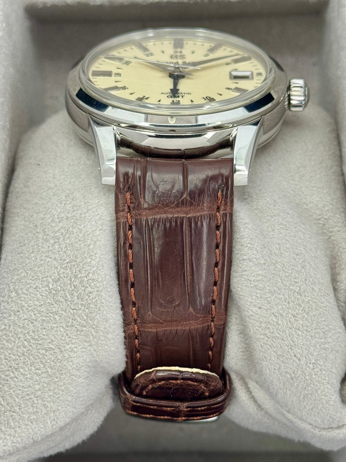 2024 Grand Seiko Elegance Collection GMT 39mm SBGM221G Stainless Steel Ivory Dial - MyWatchLLC