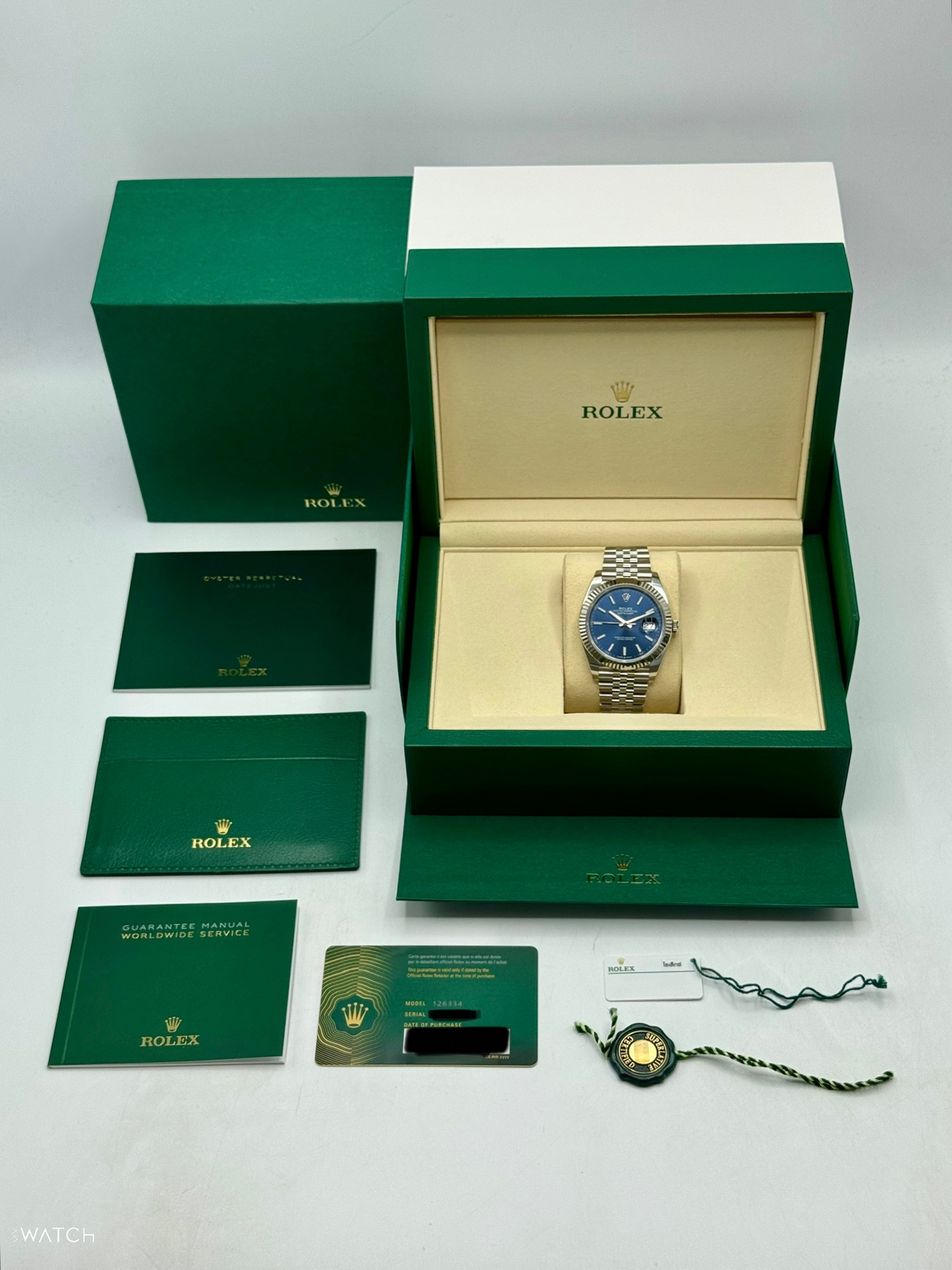 NEW 2025 Rolex Datejust 41mm 126334 Stainless Steel Jubilee Blue Dial - MyWatchLLC