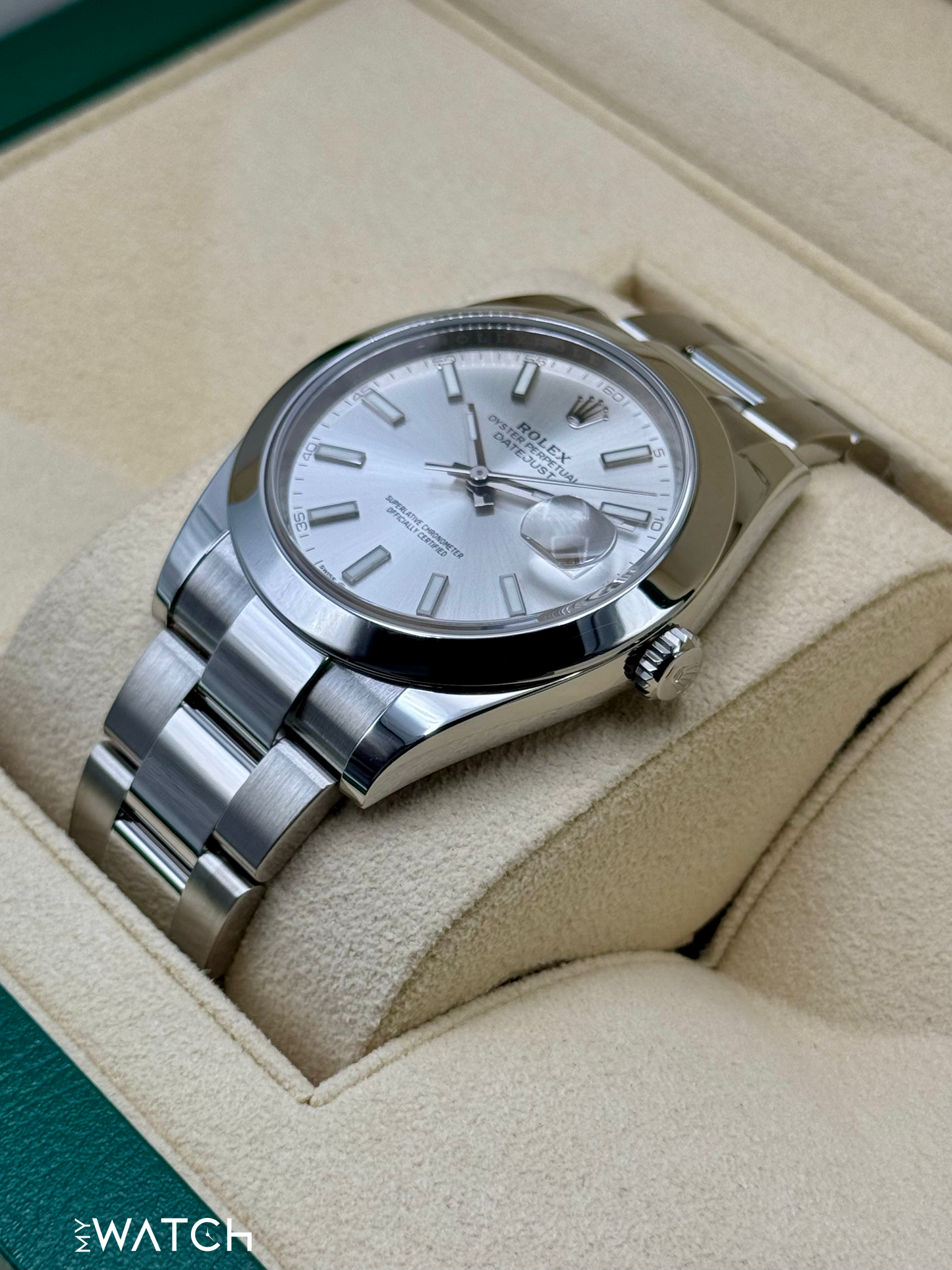 2024 Rolex Datejust 41mm 126300 Stainless Steel Oyster Silver Dial - MyWatchLLC
