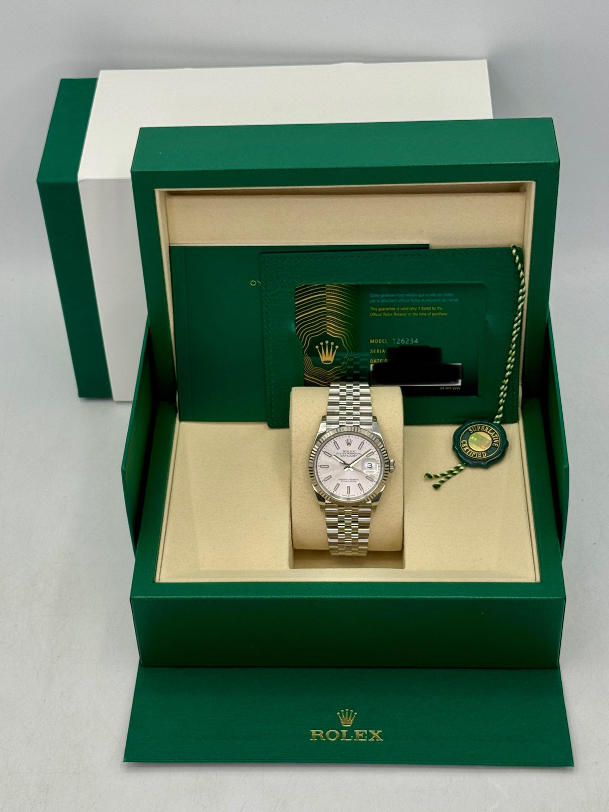 2025 Rolex Datejust 36mm 126234 Stainless Steel Jubilee Silver Dial - MyWatchLLC