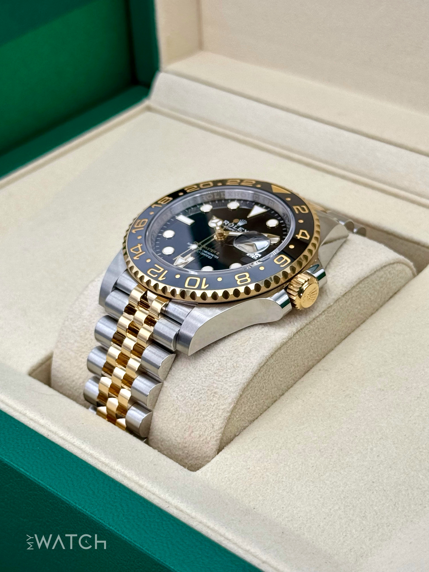 2025 Rolex GMT-Master II 40mm 126713GRNR Two-Tone Jubilee