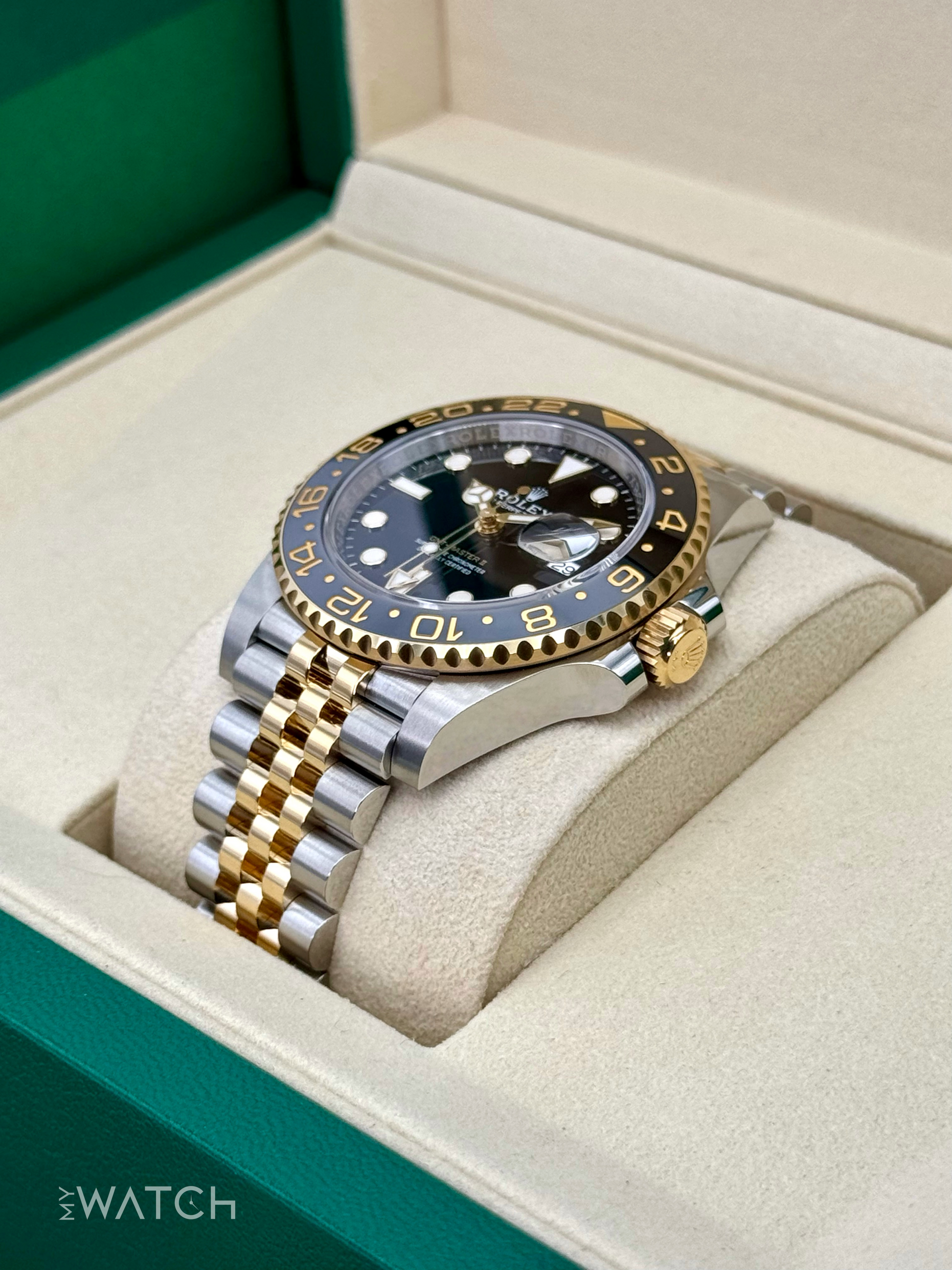 2025 Rolex GMT-Master II 40mm 126713GRNR Two-Tone Jubilee - MyWatchLLC