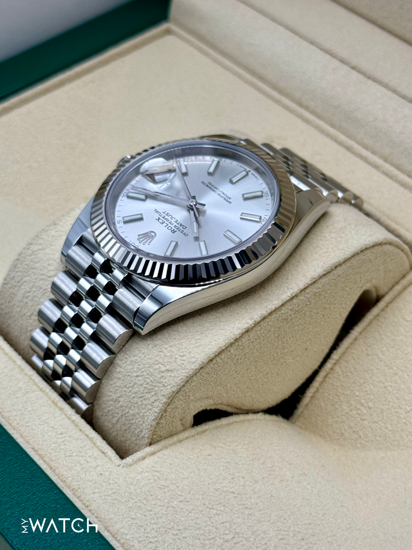2023 Rolex Datejust 41mm 126334 Stainless Steel Jubilee Silver Dial