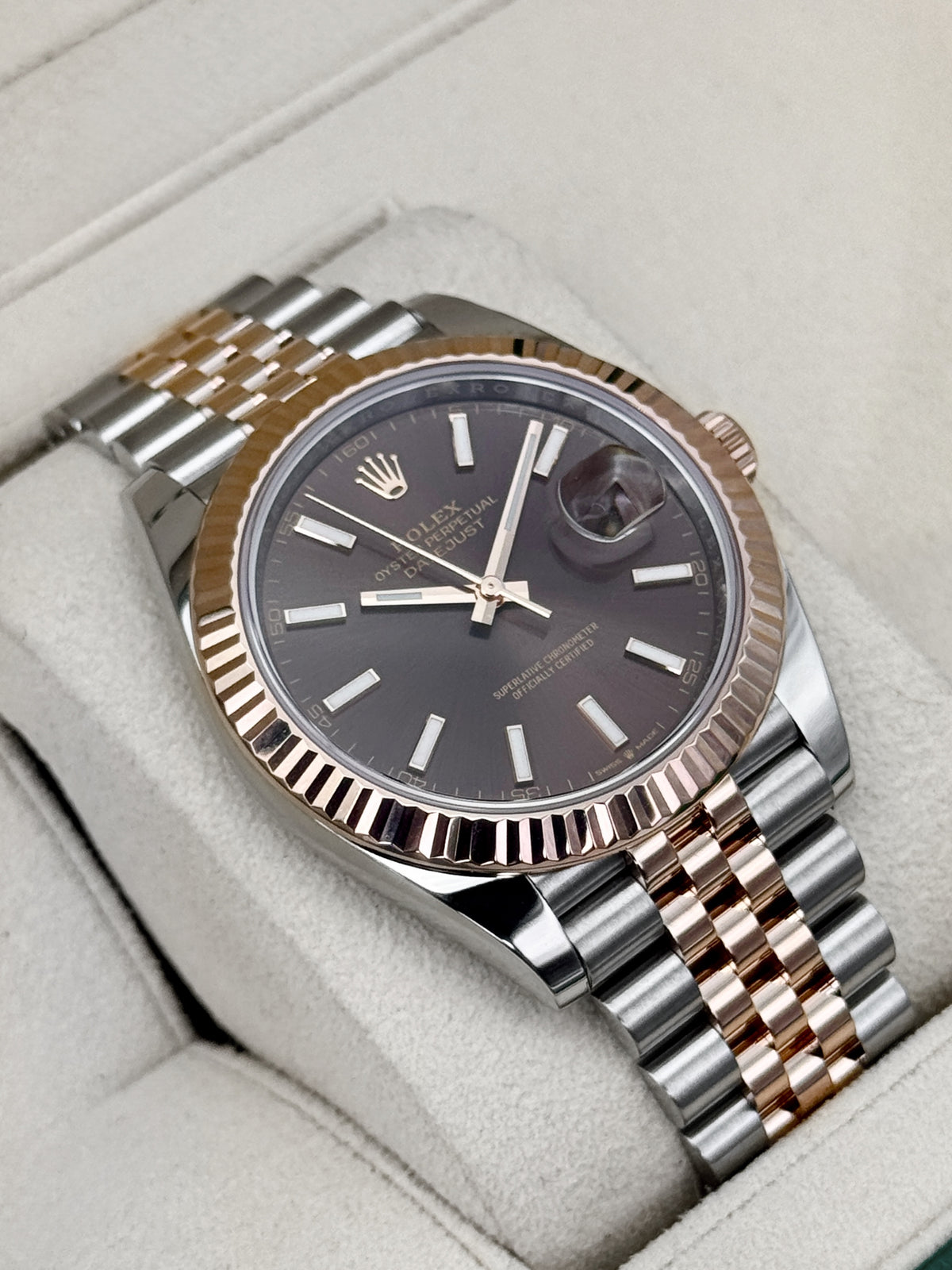 2022 Rolex Datejust 41mm 126331 Two-Tone Jubilee Chocolate Dial - MyWatchLLC