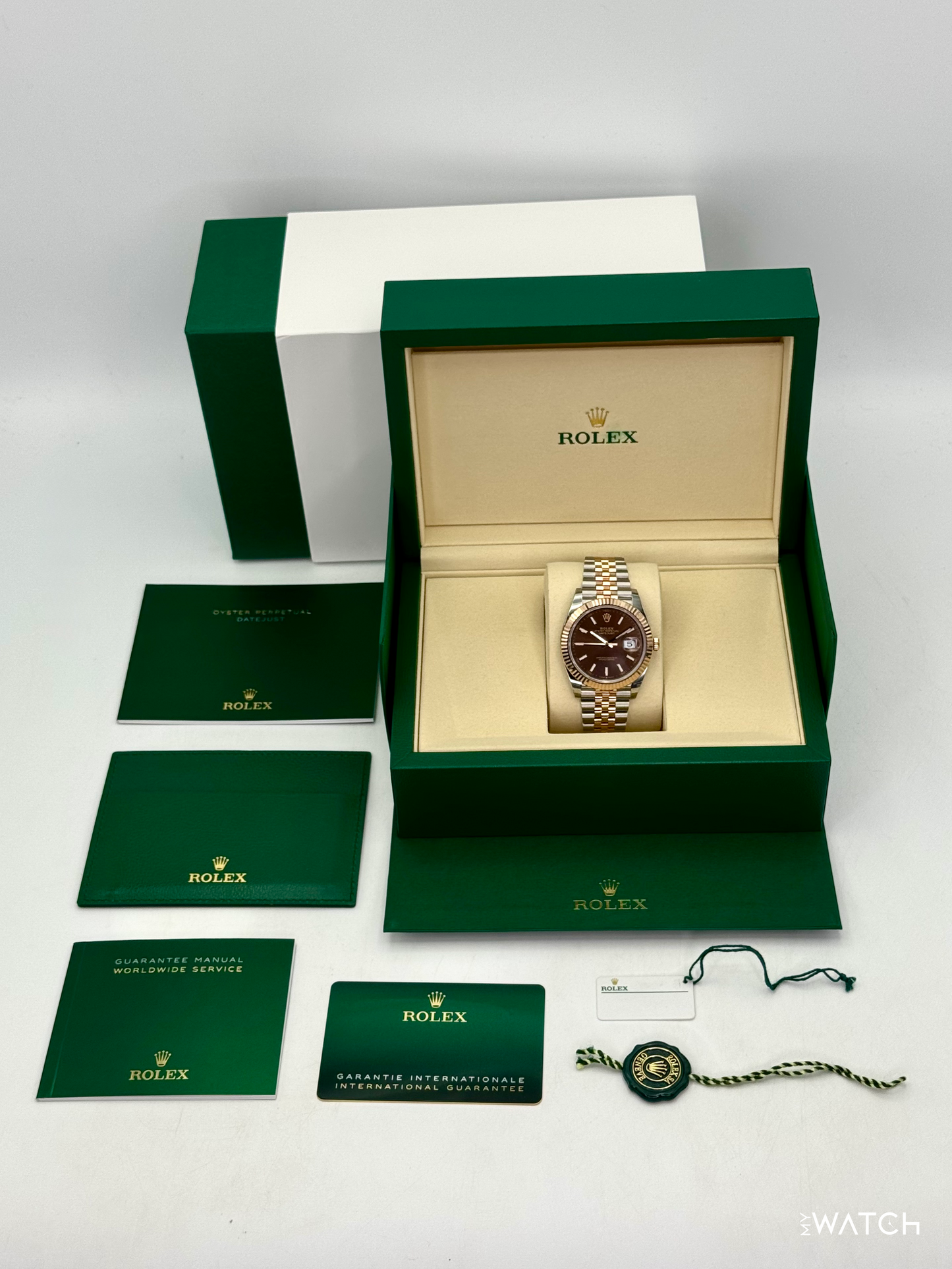 NEW 2026 Rolex Datejust 41mm 126331 Two-Tone Rose Gold Chocolate Dial (STICKERED)