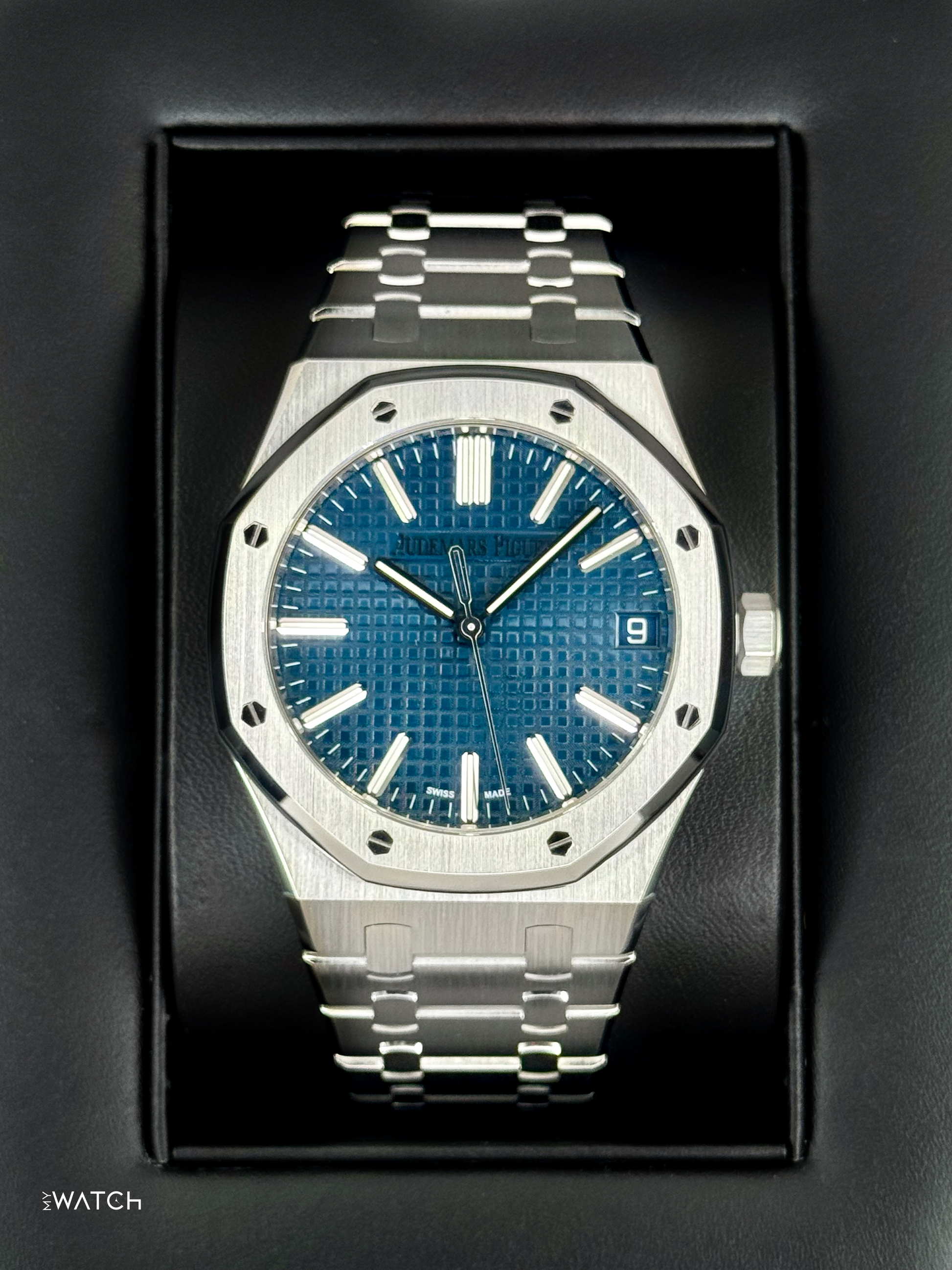 2023 Audemars Piguet Royal Oak 41mm 15510ST Stainless Steel Blue Dial - MyWatchLLC