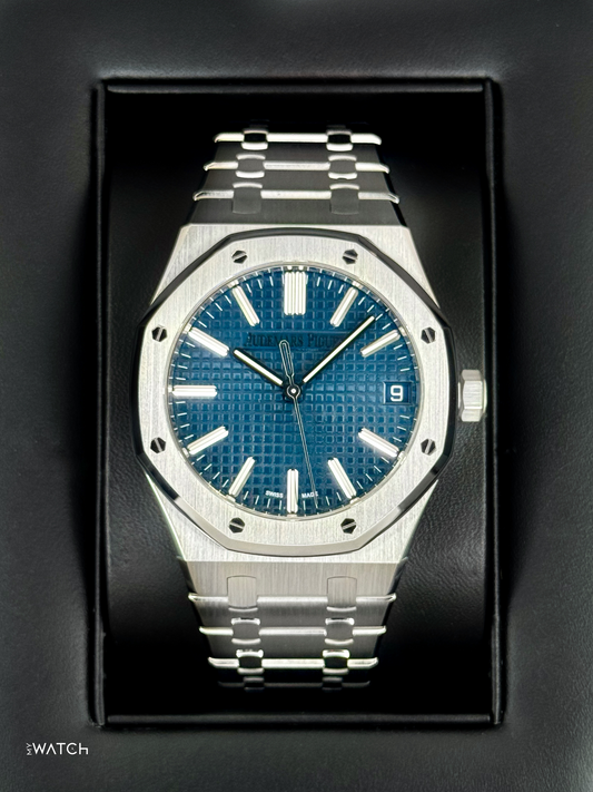 2023 Audemars Piguet  Royal Oak  41mm 15510ST Stainless Steel Blue Dial - MyWatchLLC