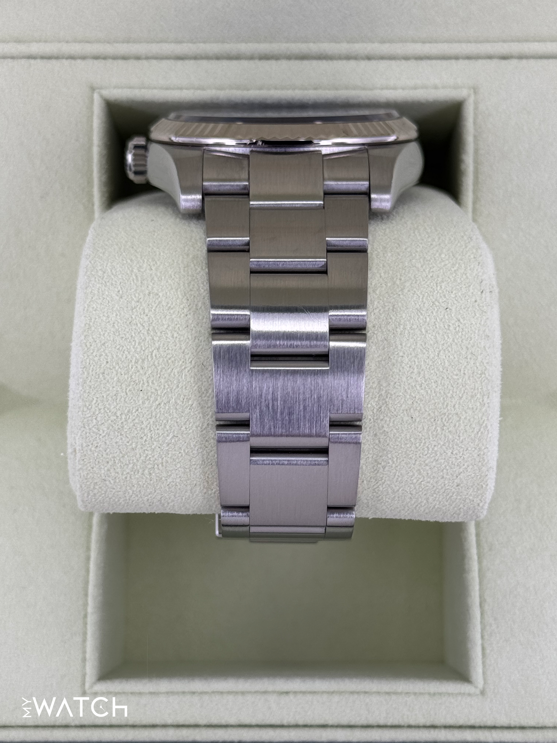 2008 Rolex Oyster Perpetual 36mm 116034 Blue Dial - MyWatchLLC