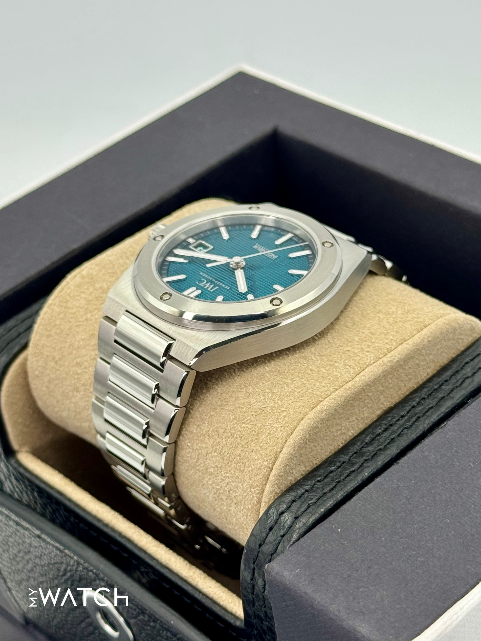NEW 2025 IWC Ingenieur Automatic 40mm IW328903 Aqua Dial - MyWatchLLC