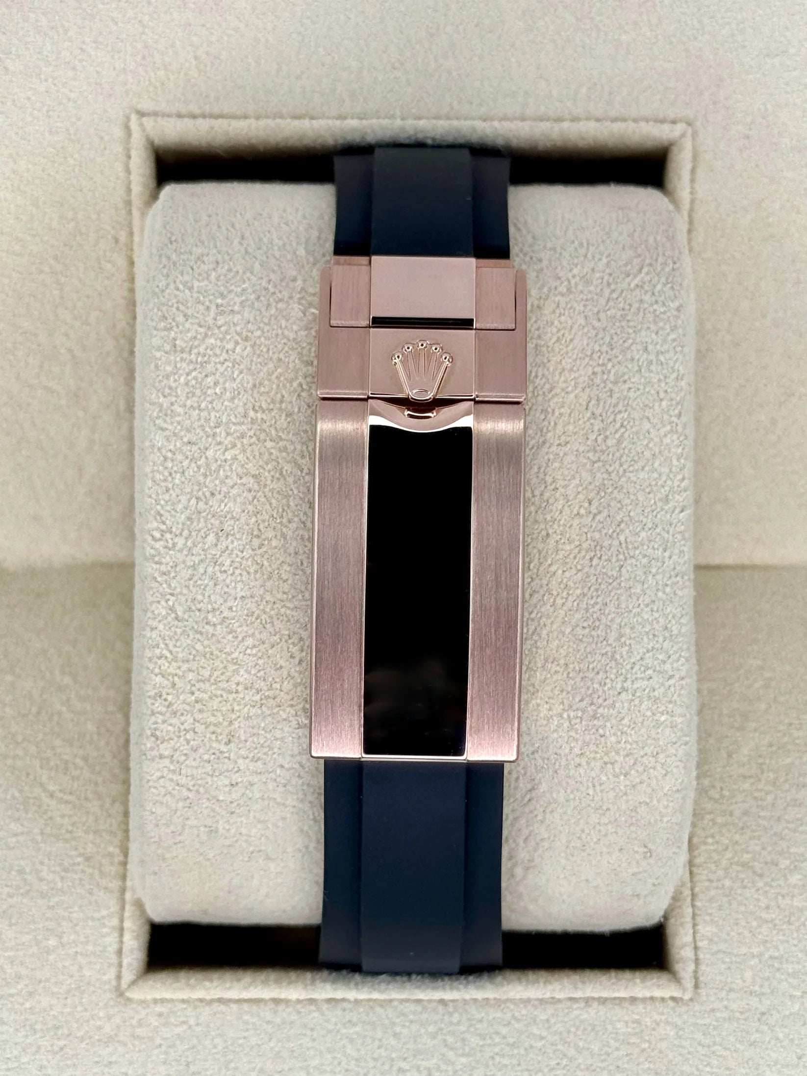 NEW 2025 Rolex Daytona 40mm 126515LN Rose Gold Oysterflex Black Dial - MyWatchLLC