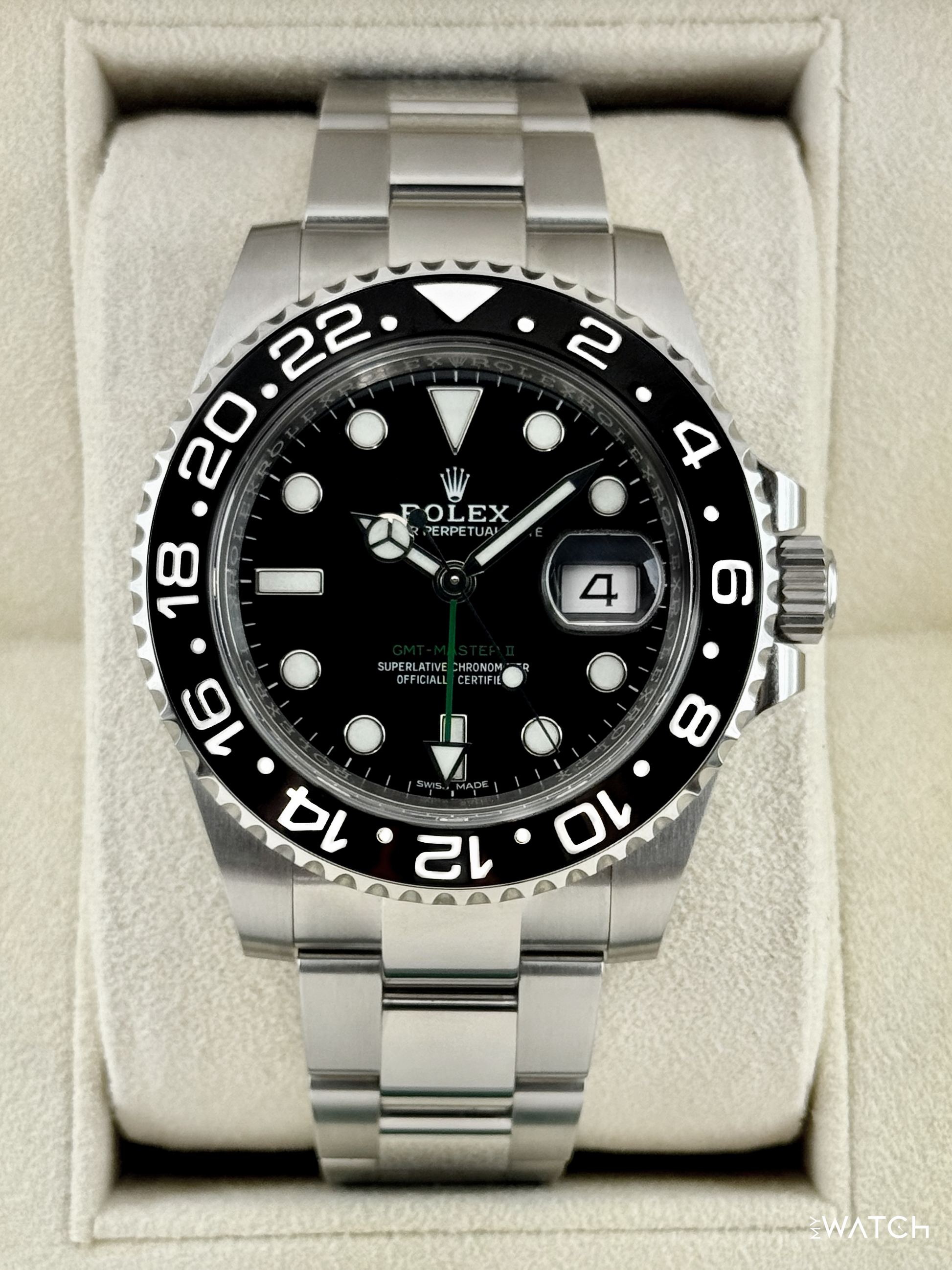 2018 Rolex GMT-Master II 40mm 116710LN Stainless Steel Black Dial - MyWatchLLC