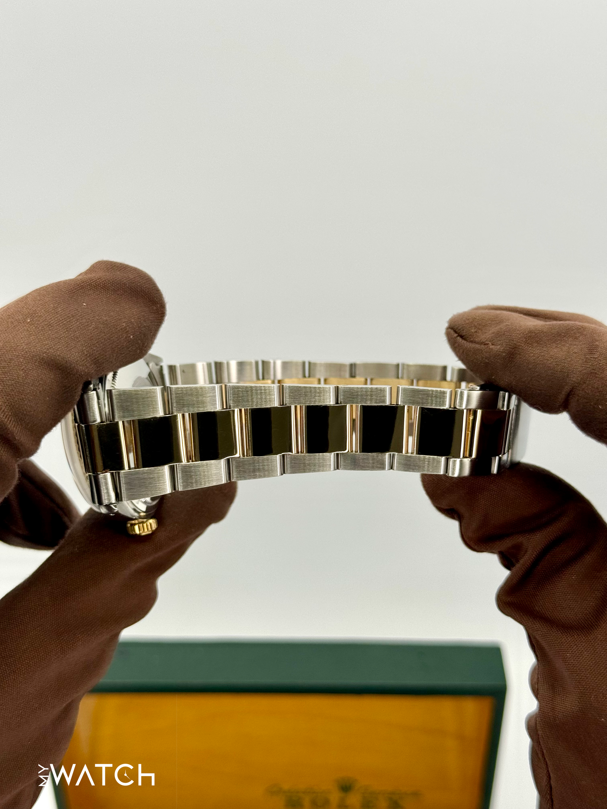 1972 Rolex Datejust 36mm 1601 Two-Tone Oyster Mother of Pearl Diamond Dial - MyWatchLLC