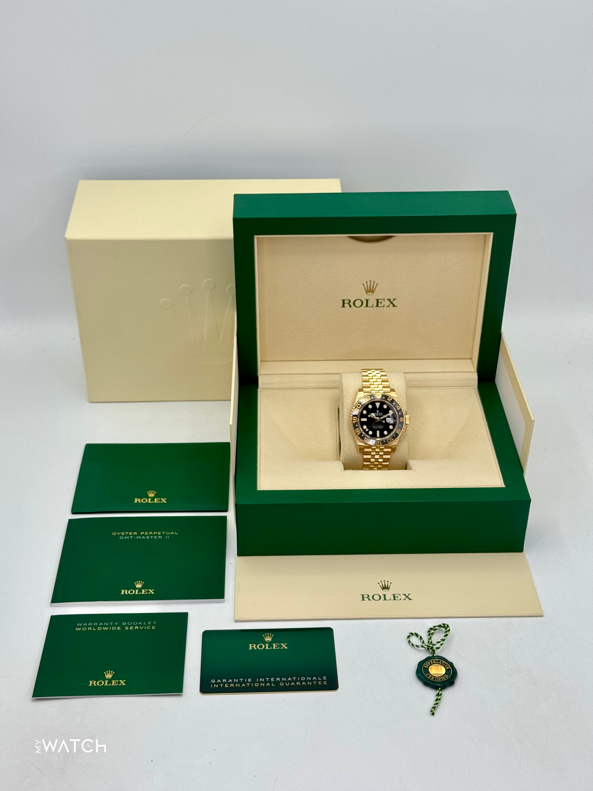 2025 Rolex GMT-Master II 40mm 126718GRNR Jubilee Black Dial - MyWatchLLC