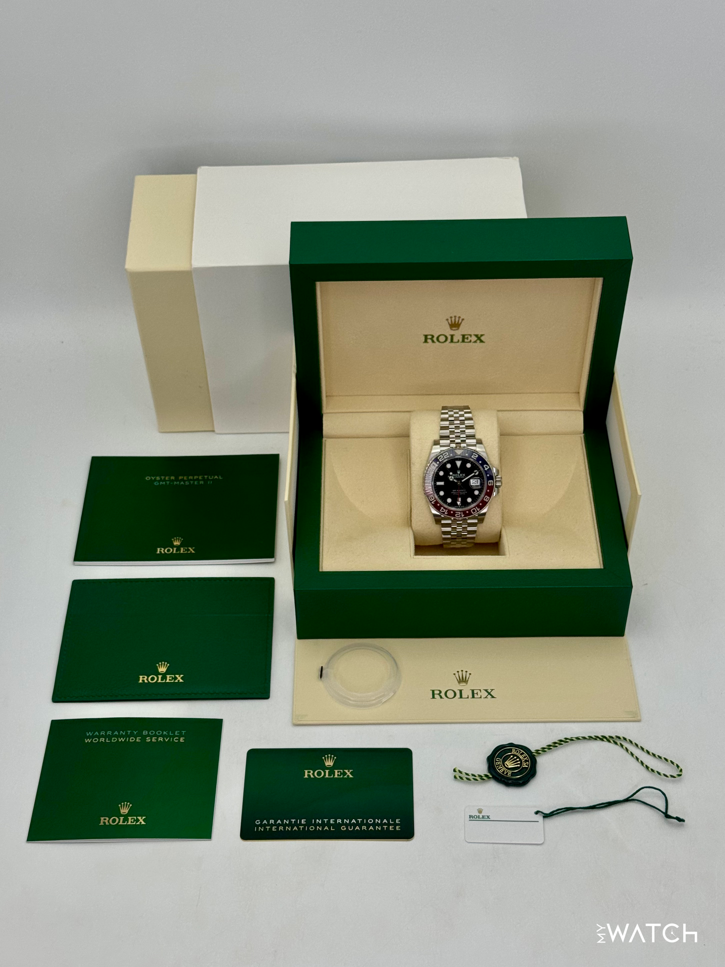 NEW 2023 Rolex GMT-Master II "Pepsi" 40mm 126710BLRO Jubilee (STICKERED)
