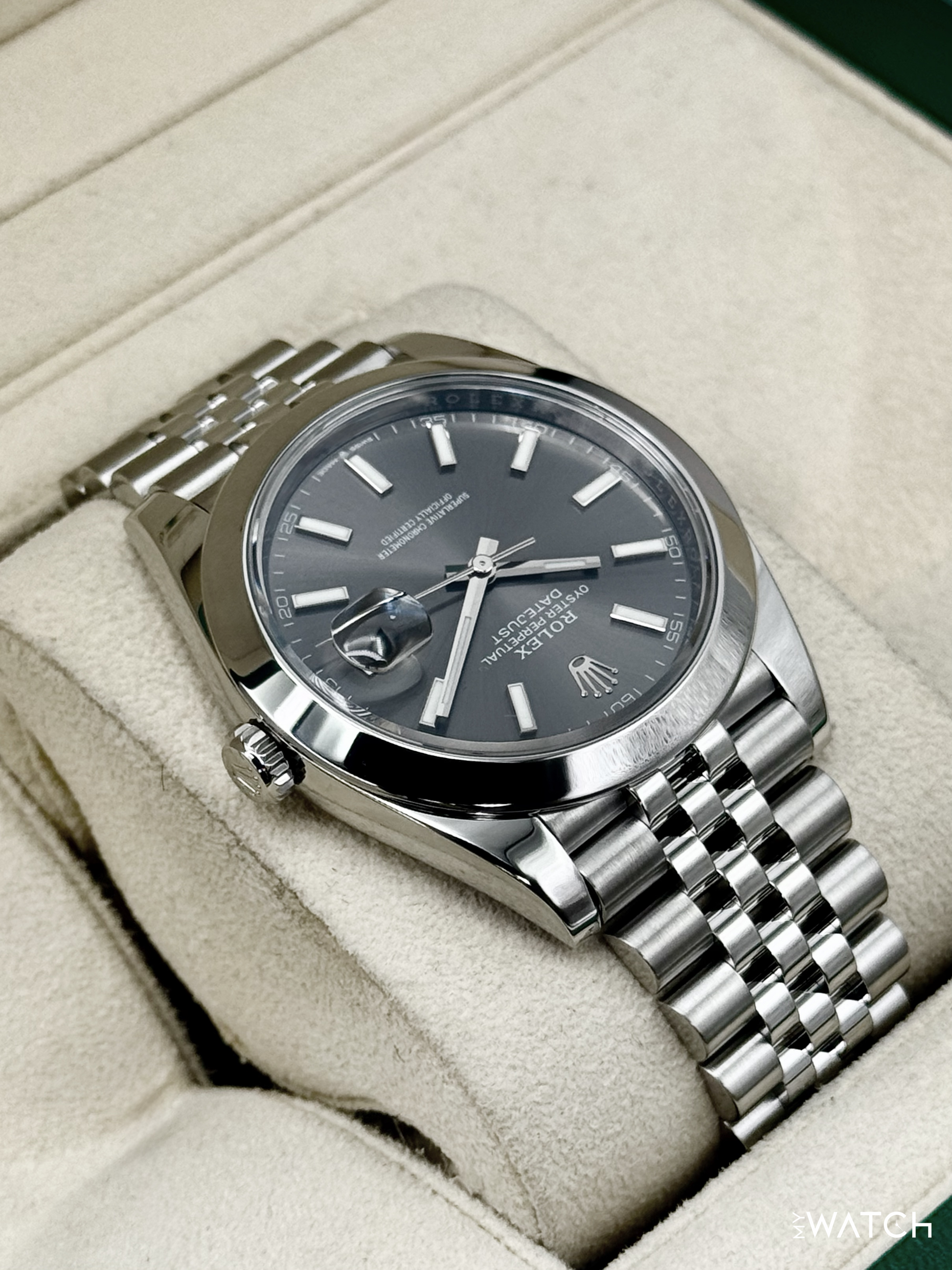 2023 Rolex Datejust 41mm 126300 Stainless Steel Jubilee Rhodium Dial - MyWatchLLC