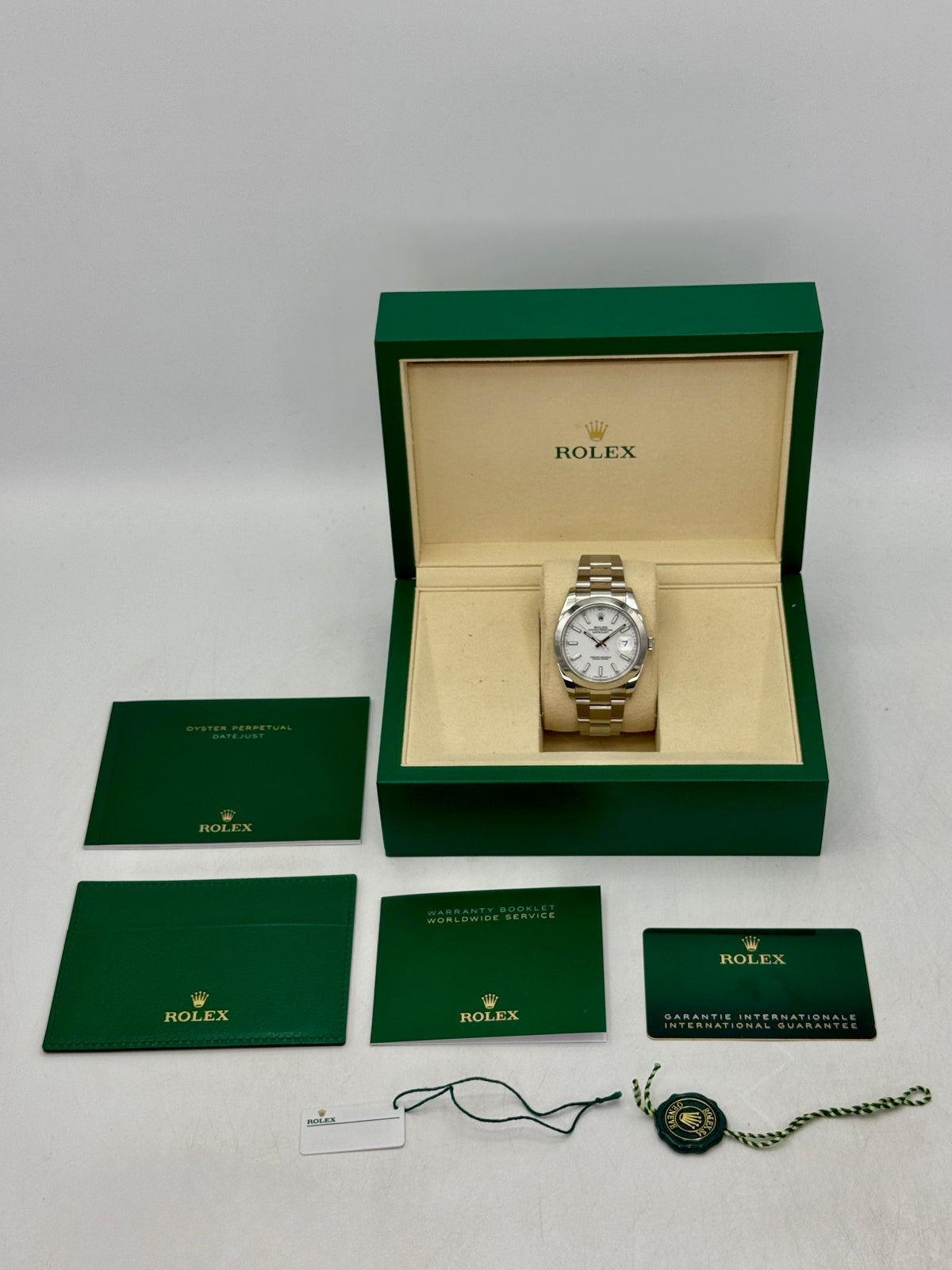 2025 Rolex Datejust 41mm 126300 Stainless Steel Oyster White Dial