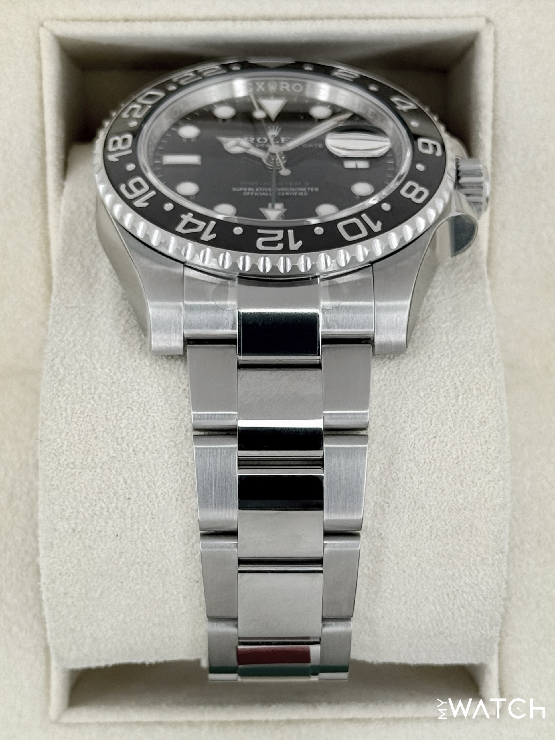 NEW OLD STOCK 2018 Rolex GMT-Master II 40mm 116710LN Black Dial (STICKERED) - MyWatchLLC