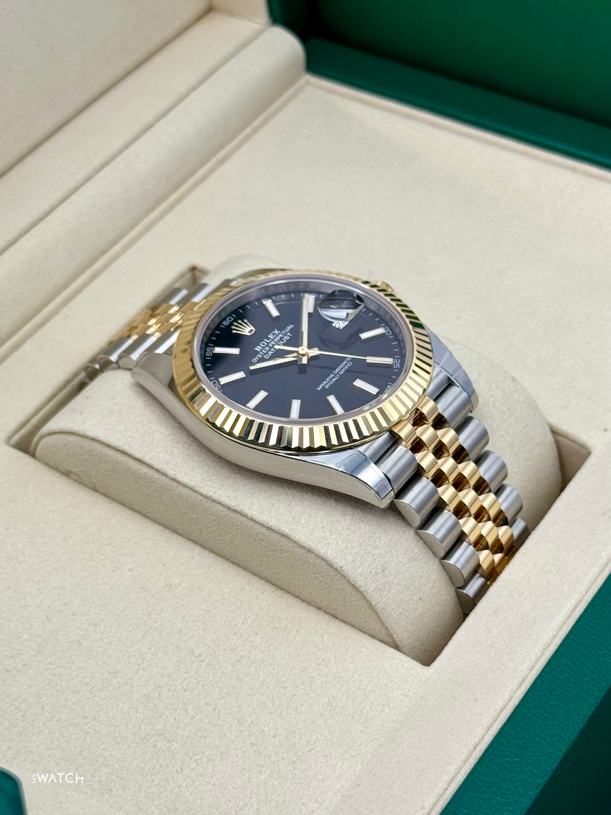 NEW 2025 Rolex Datejust 41mm 126333 Two-Tone Jubilee Black Dial (STICKERED) - MyWatchLLC