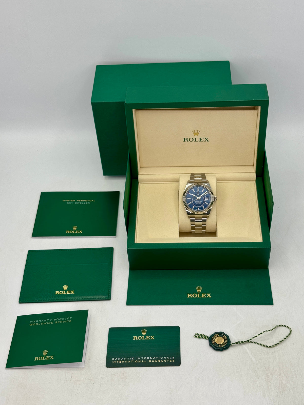 NEW 2026 Rolex Sky-Dweller 42mm 336934 Oyster Blue Dial (NEW STYLE CARD)