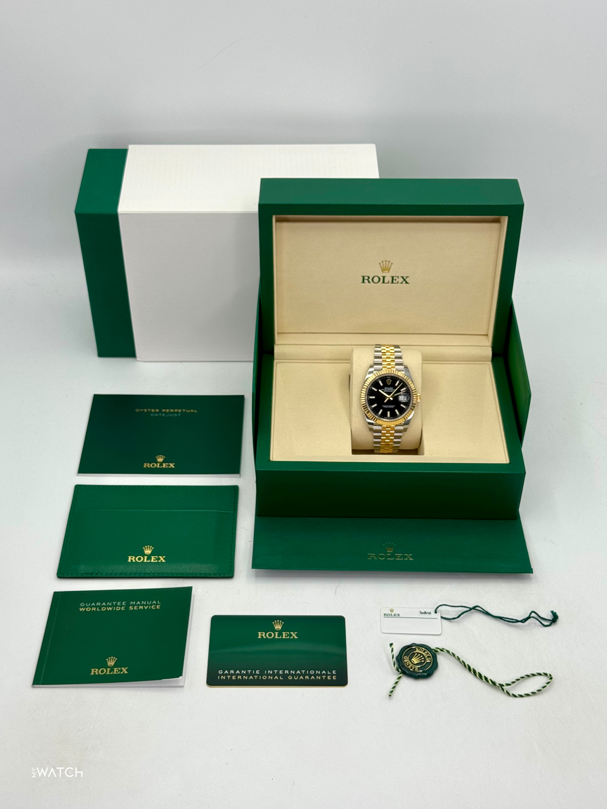 NEW 2025 Rolex Datejust 41mm 126333 Two-Tone Jubilee Black Dial (STICKERED) - MyWatchLLC